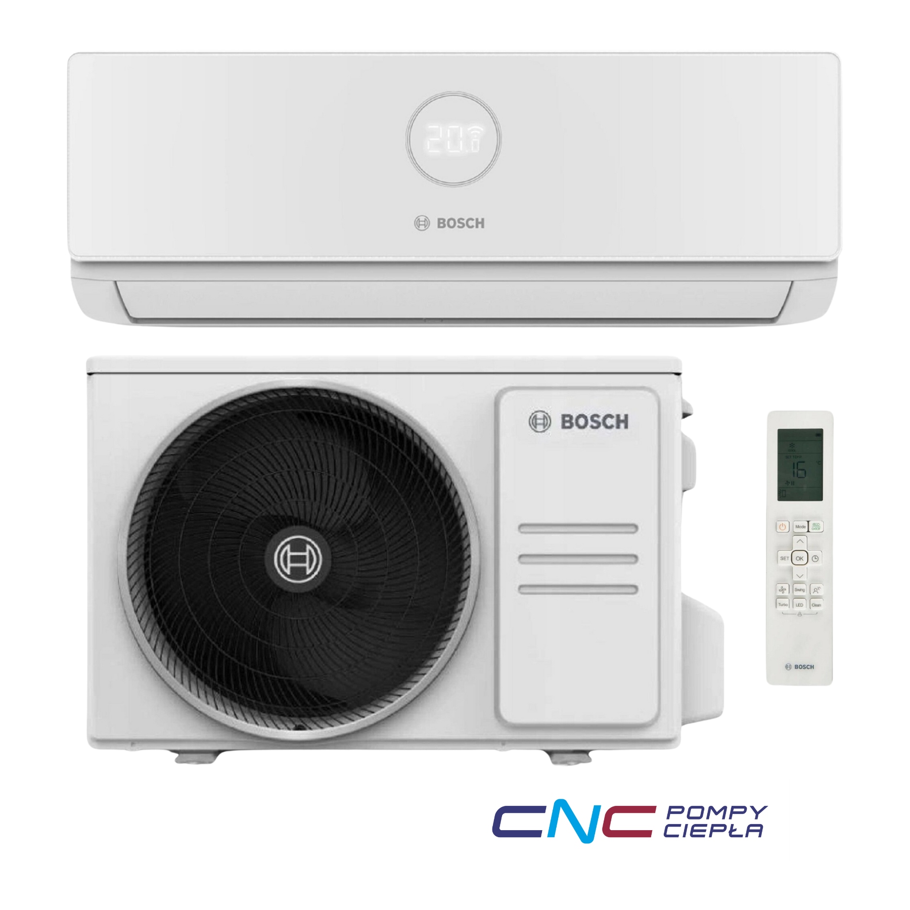 Bosch Climate 3000i 2,6 kW Klimatyzator Split, timer, R32, funkcja iClean