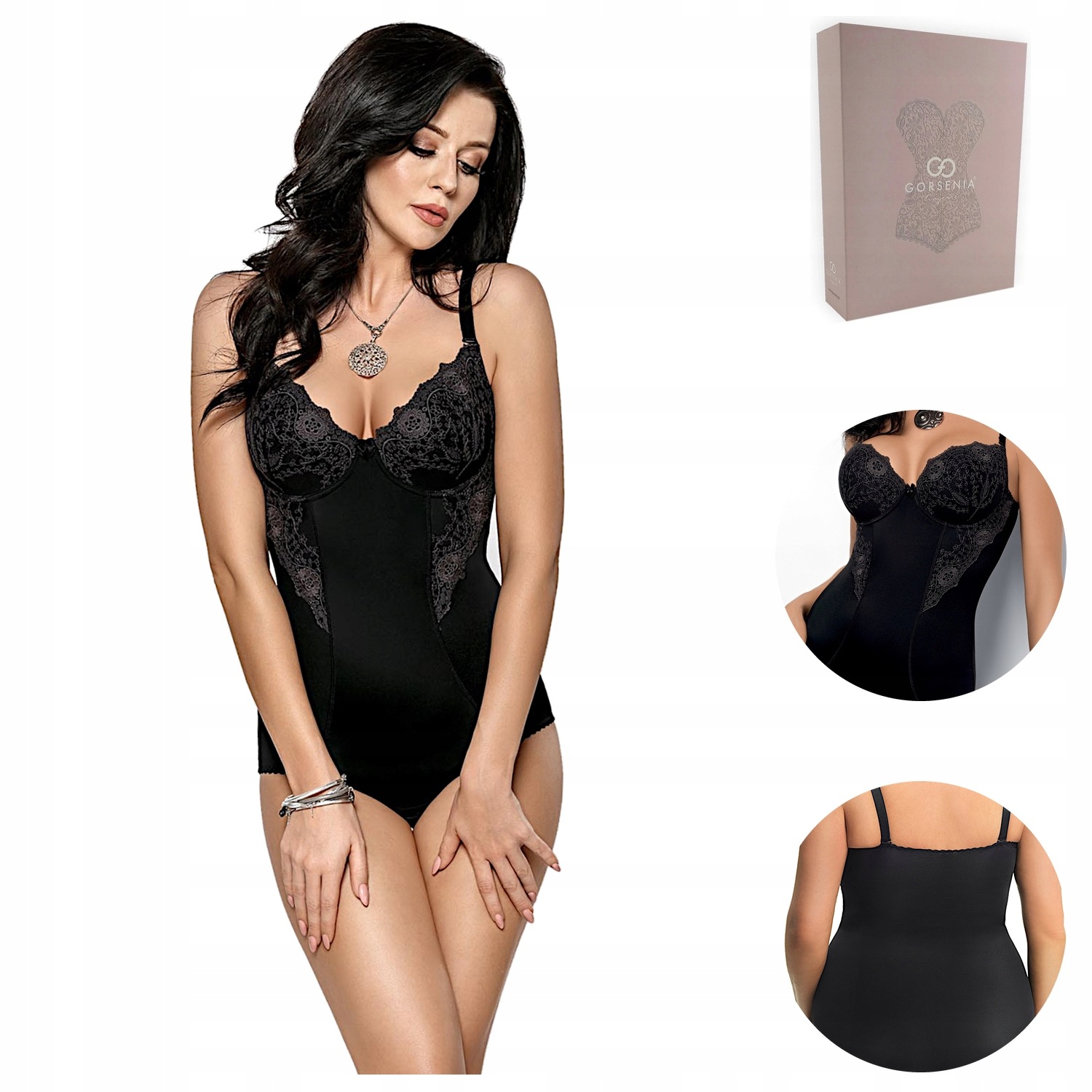 Dámské body Gorsenia Livia 184 černé 75D