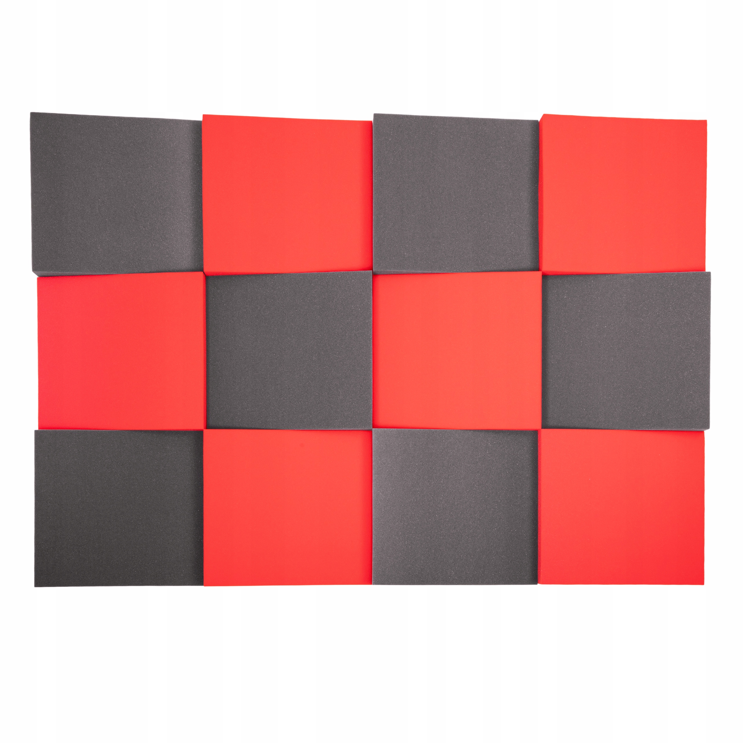 Akustické panely so šikmým profilom 3D klin rozptyľujúci dozvuk a echo 5 cm