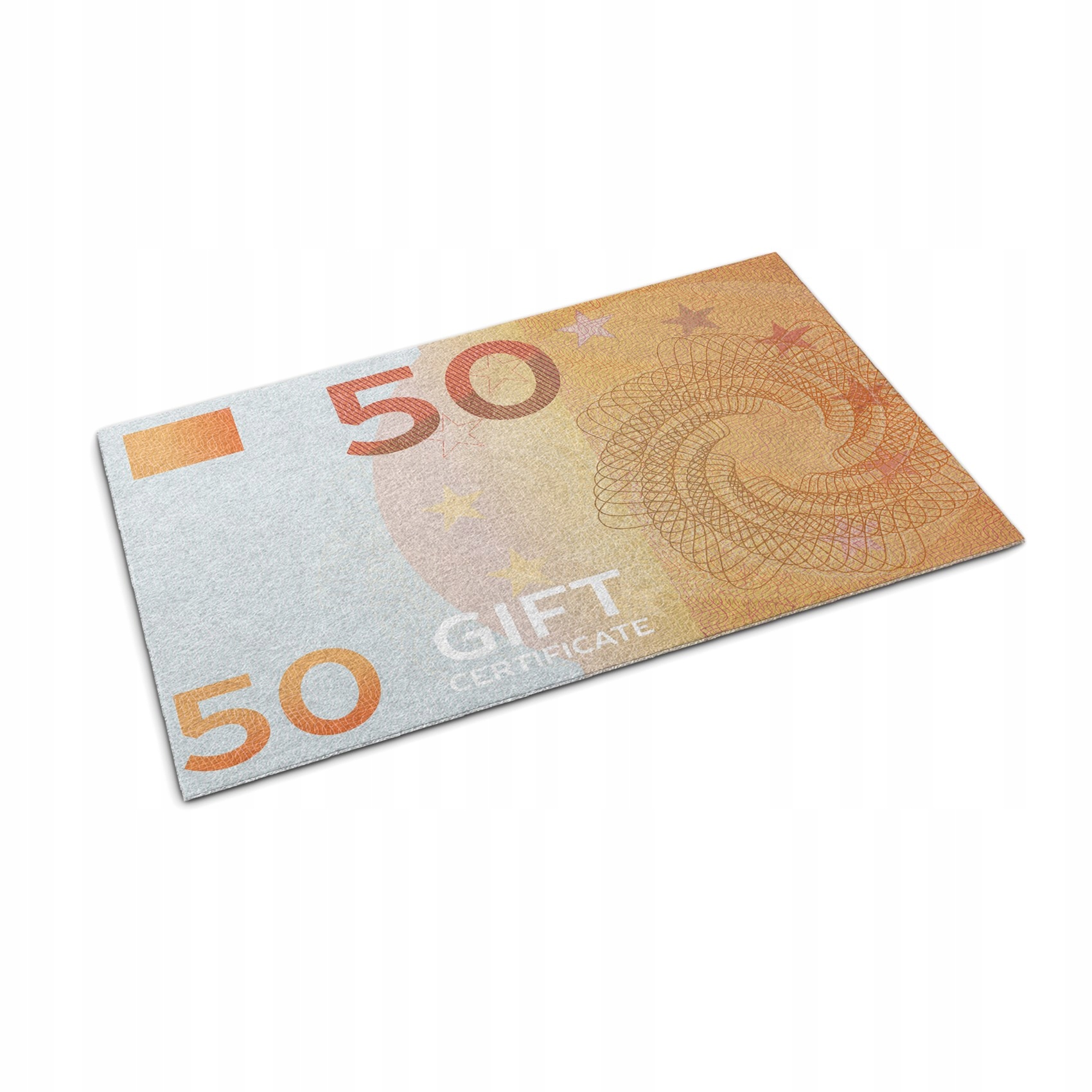 Vstupná rohož pod dvere 150x100 Euro Peniaze