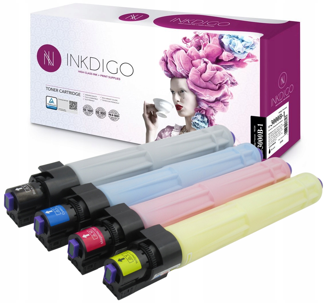 4x Toner XL pro Ricoh Aficio Mp C2000 C2500 C3000