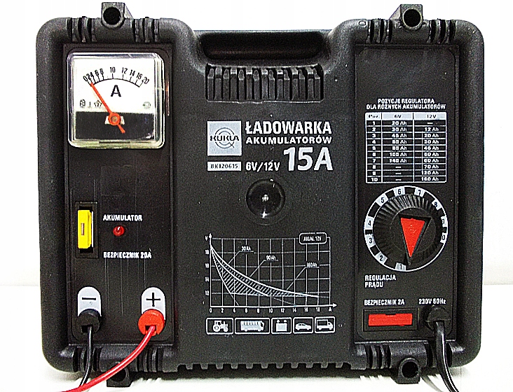Выпрямитель 6V / 12V 15A-30-180AH плавная регулировка