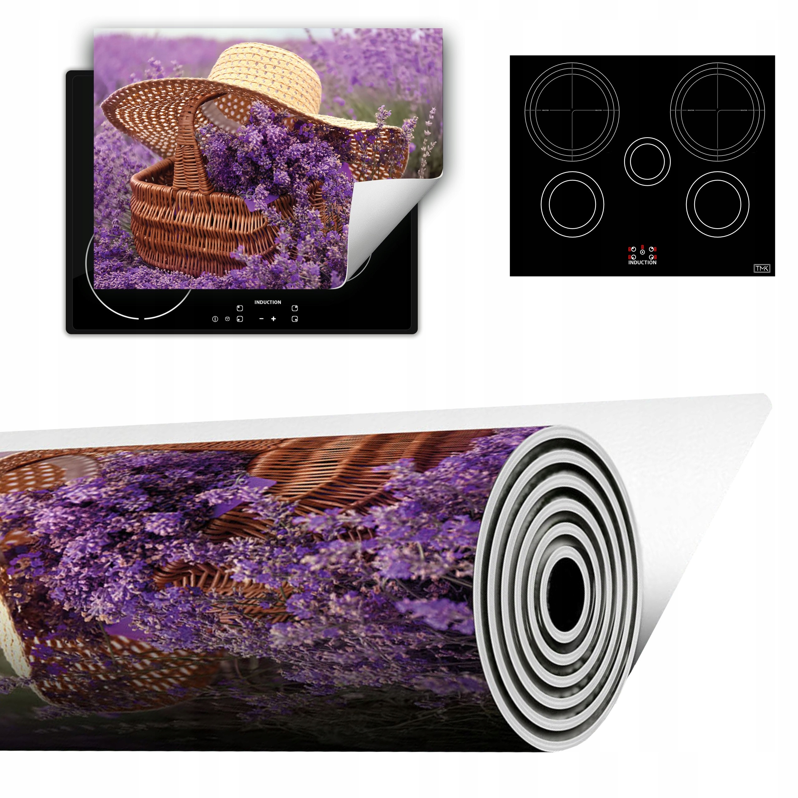 Vinylová Podložka Do Kuchyně Více Místa 70x52 levandule