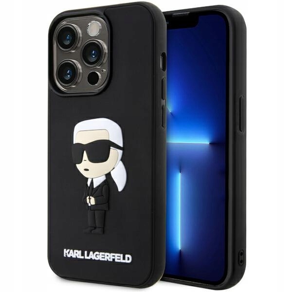 Pouzdro Pro Iphone 14 Pro Karl Lagerfeld Hardcase Rubber Ikonik 3D