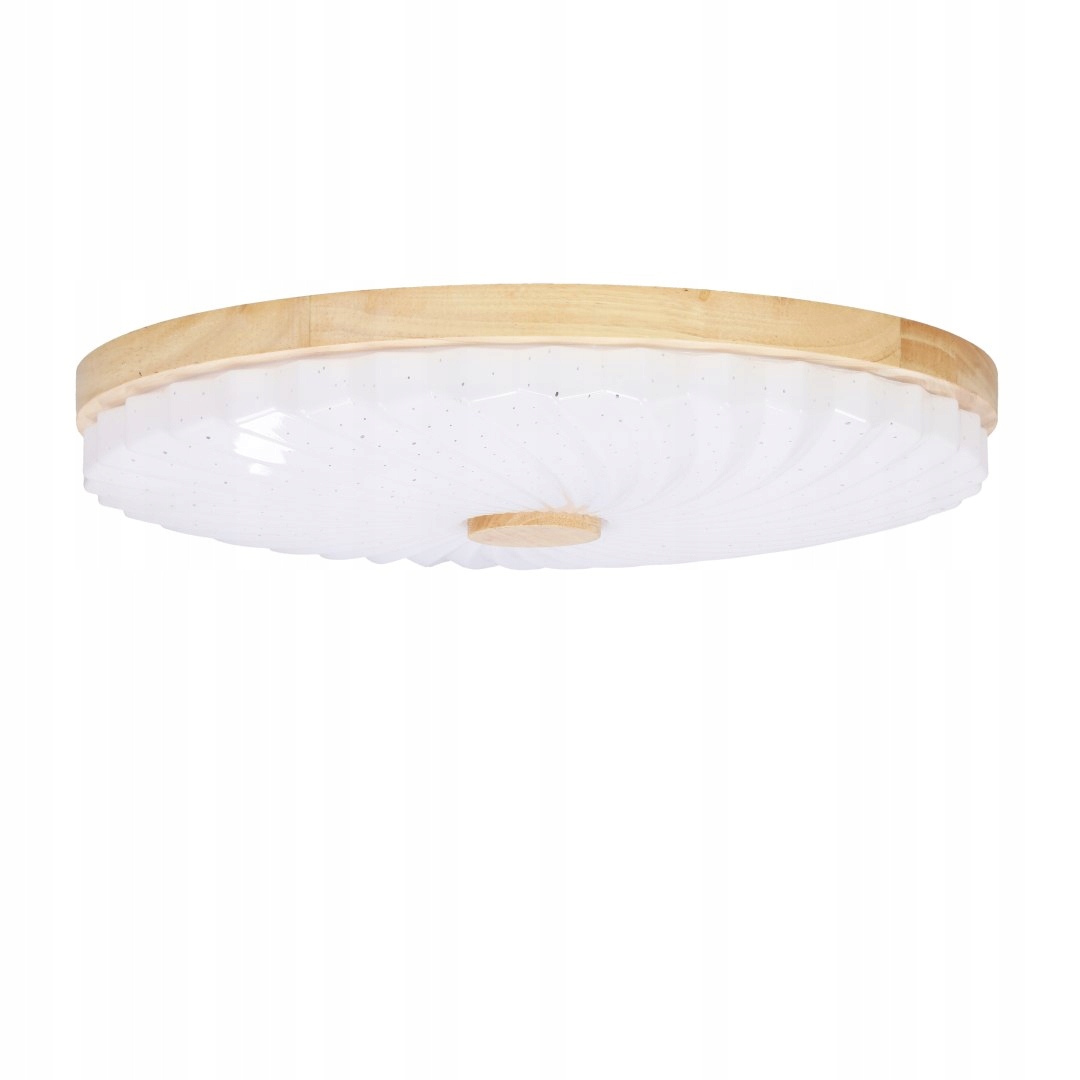 Lemo Stropní Svítidlo Stropní Svítidlo Dřevěná 24W Led 38 CM Bílá 4000 K