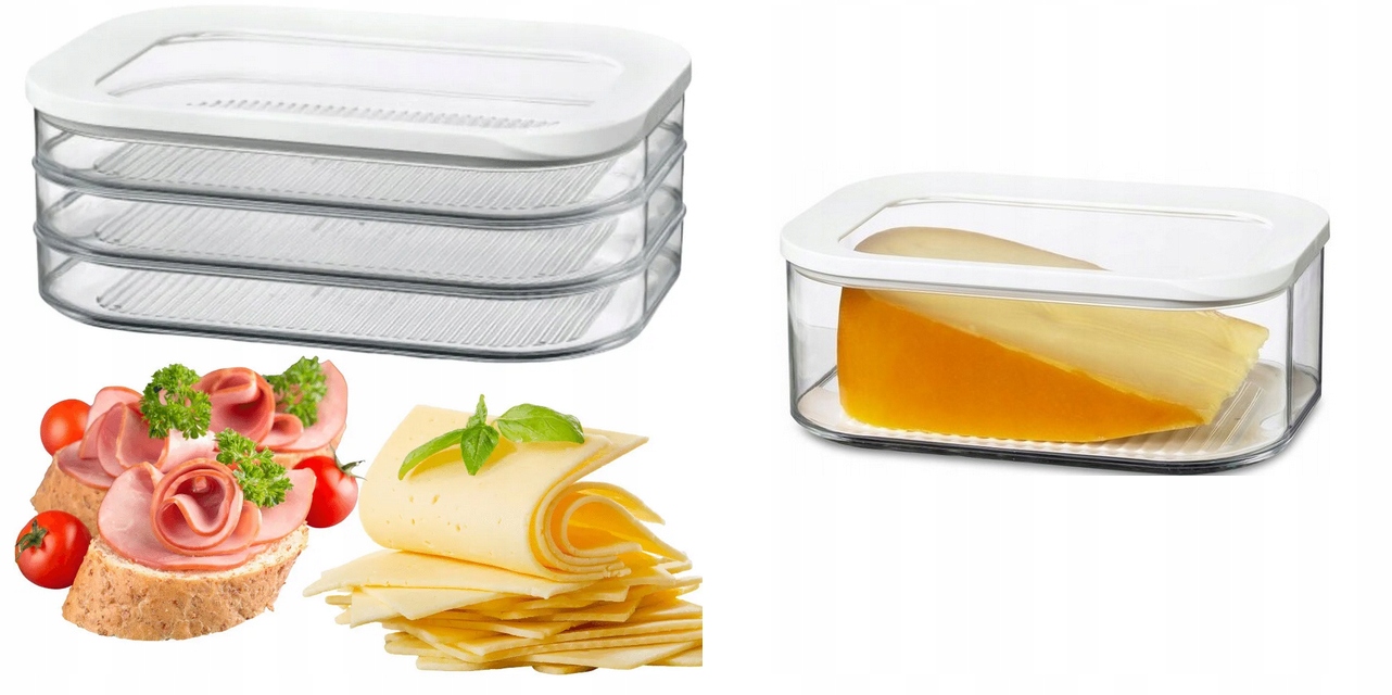 

Zestaw pojemników Mepal Modula wędliny do lodówki