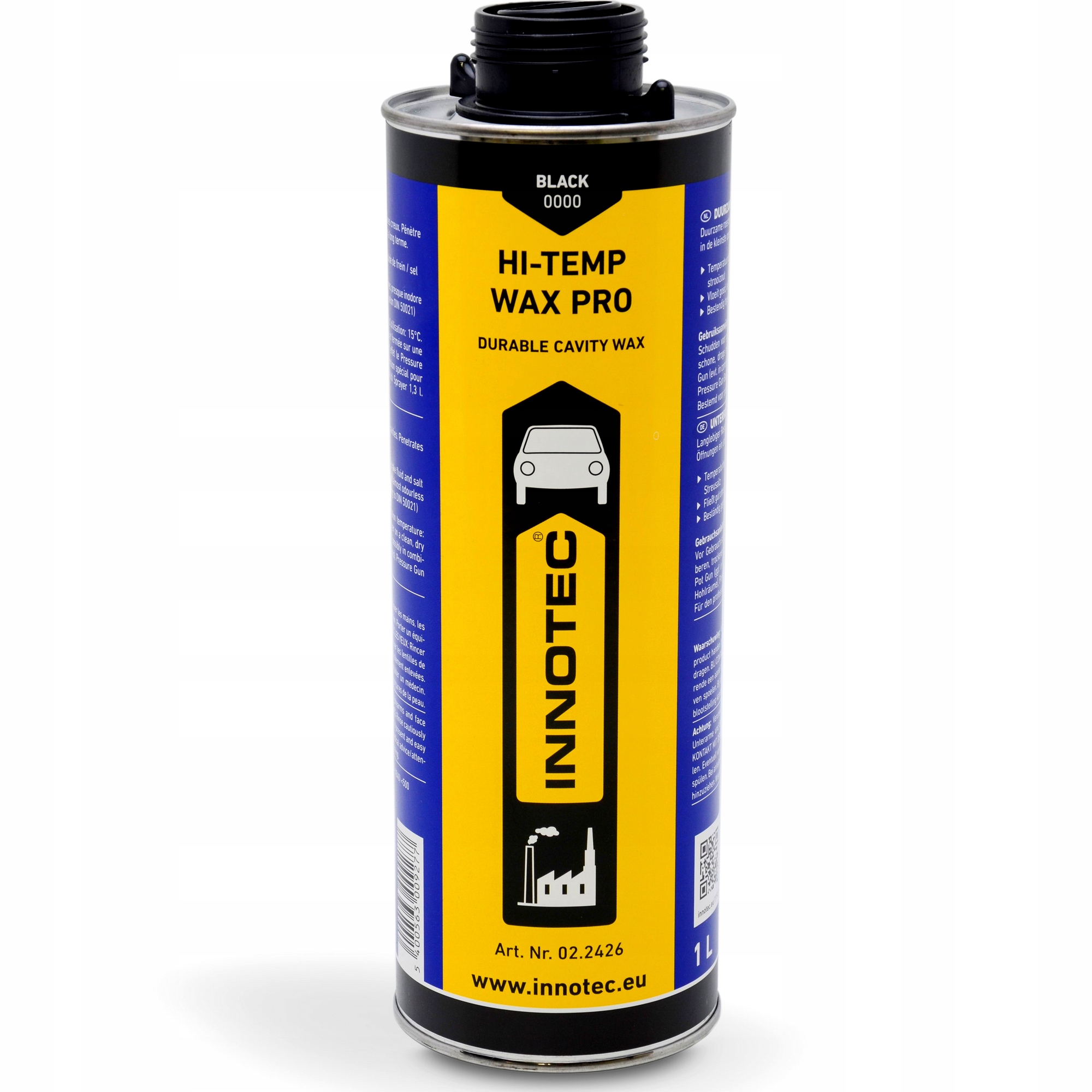 Suchy wosk do konserwacji podwozia Czarny Innotec Hi-Temp Wax Dry 1L