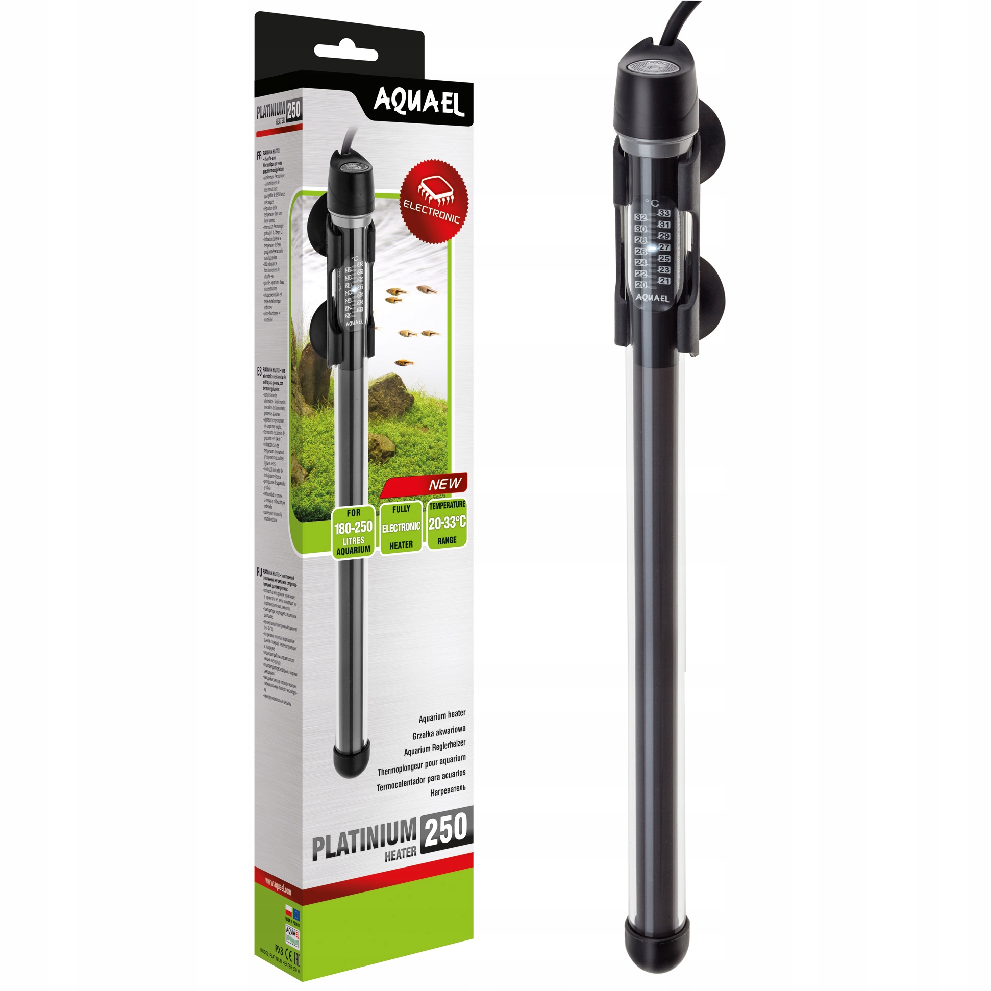 Levně Aquael Platinium Heater 250 W Ohřívač Do Akvária