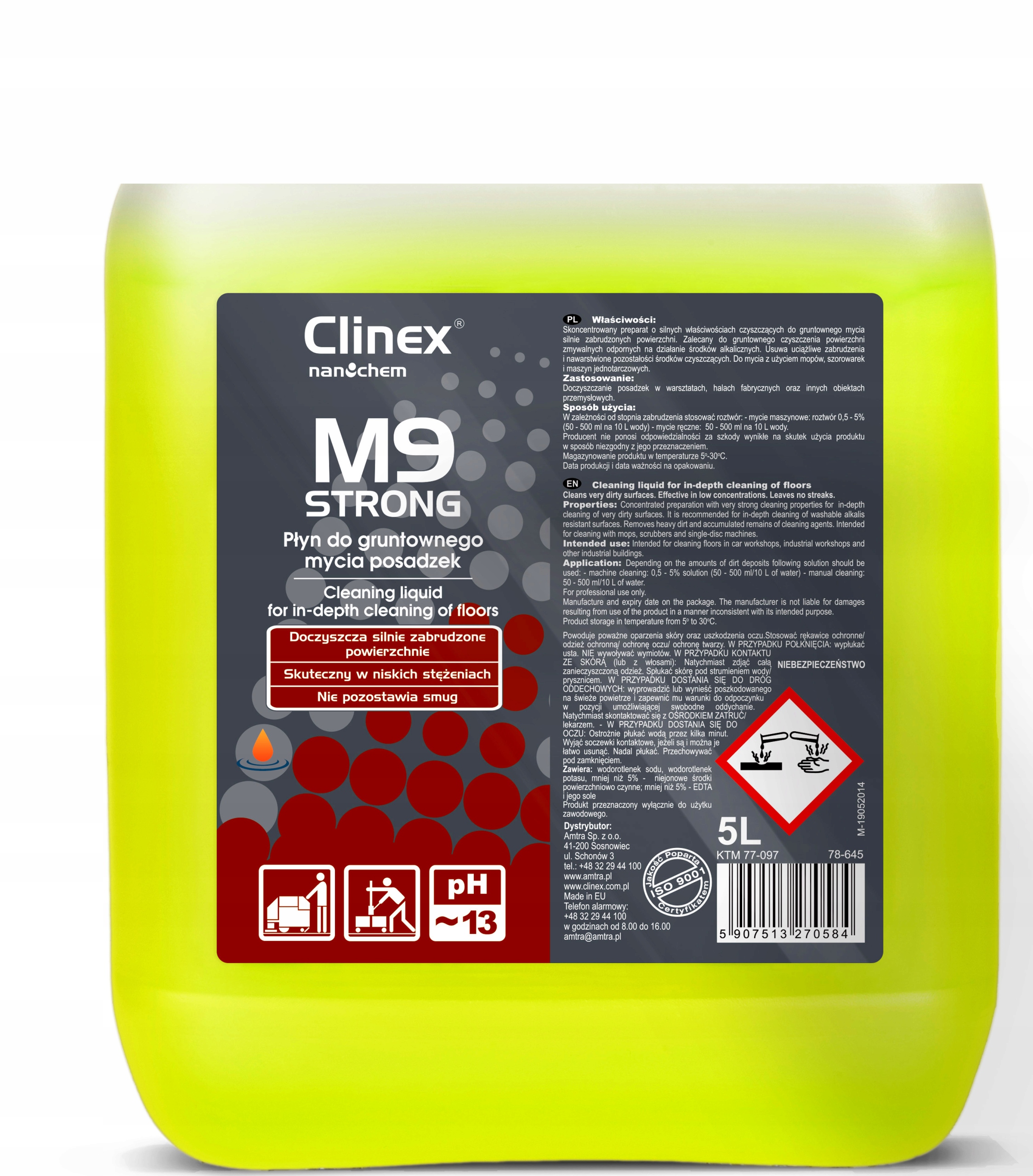Levně Clinex M9 Strong 5 L Pro Důkladné Mytí Podlah