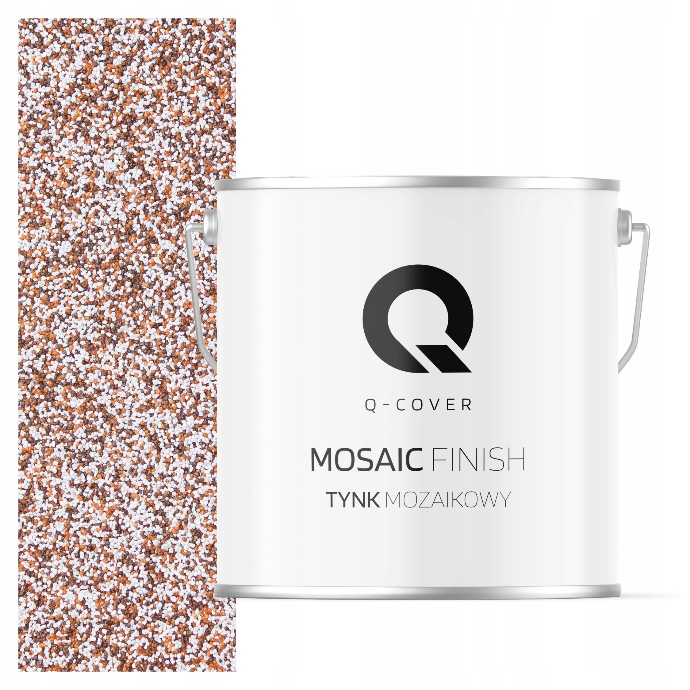 Mozaiková Omítka Mozaika 7KG Hnědá Rudá M61 Ozdobná Pryskyřičná Fasáda