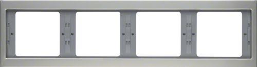 Berker K.5 nerezová oceľ rámček 4