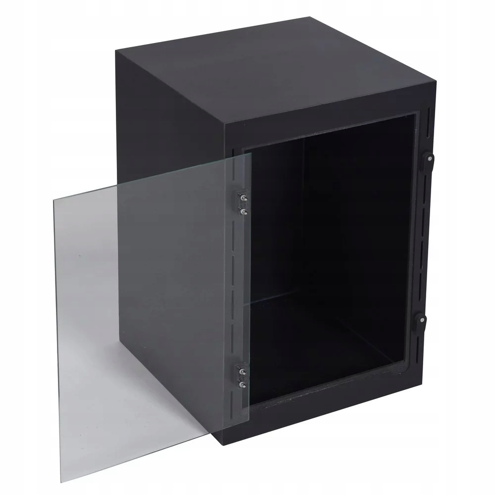 Levně Černé Pvc terárium Imcages 40x40x60cm pro Gekona