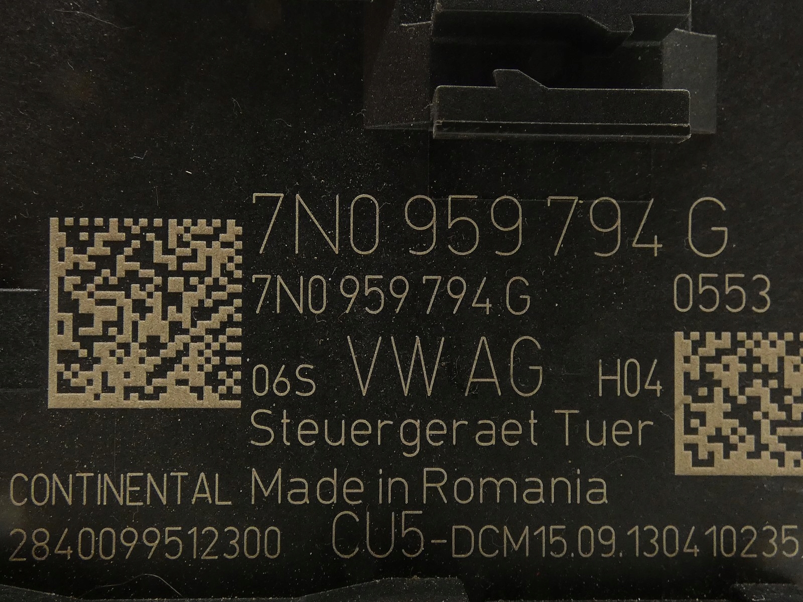 module computer control unit door VW SHARAN 7N 7N0959794G