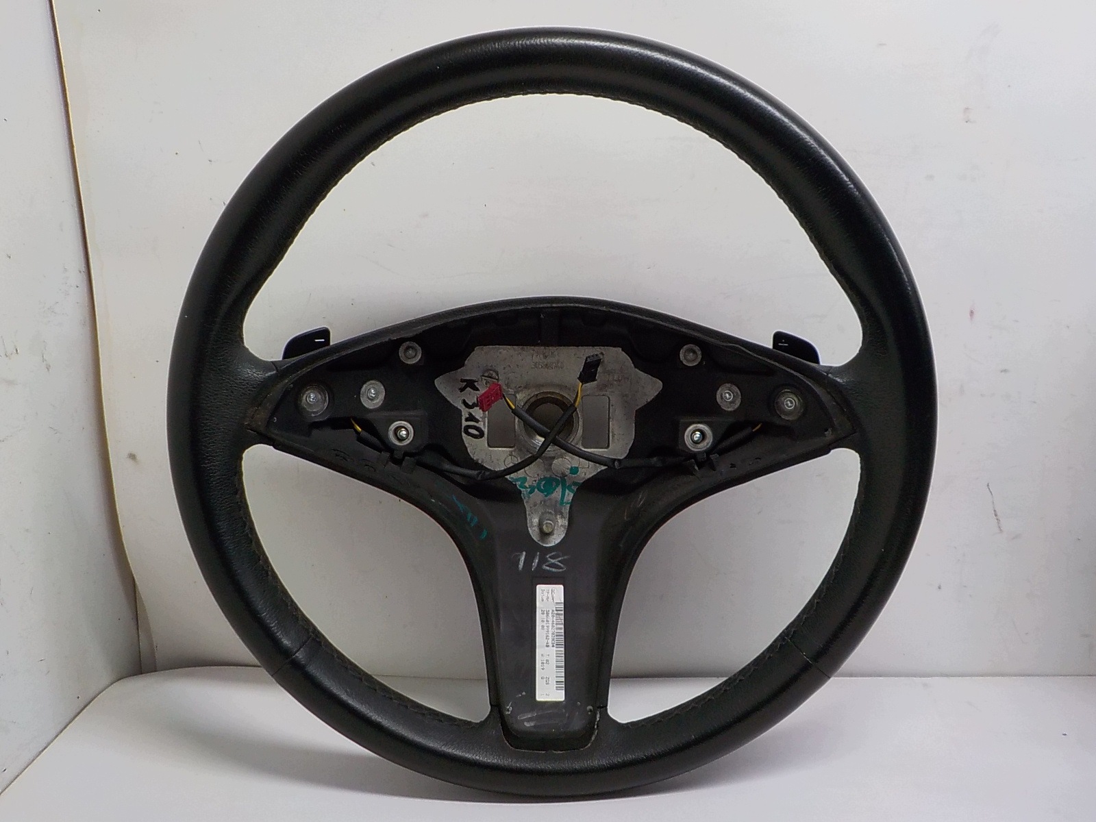 MERCEDES C W204 steering wheel, leather with shifting
