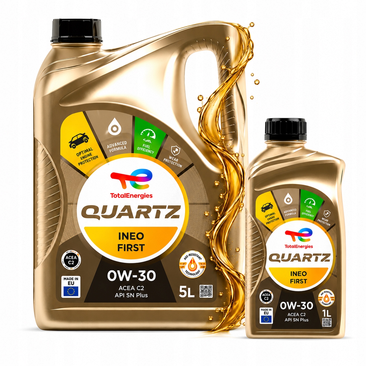 Olej Silnikowy Total Quartz Ineo First 0W-30 6L Acea C2 Api Sn Plus