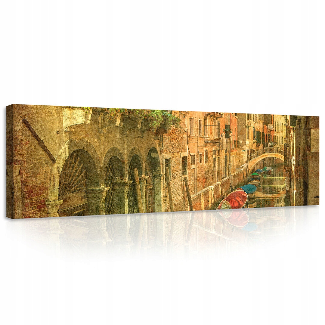 Obraz 145x45 Benátky kanál gondoly Itálie krajina města romantismus