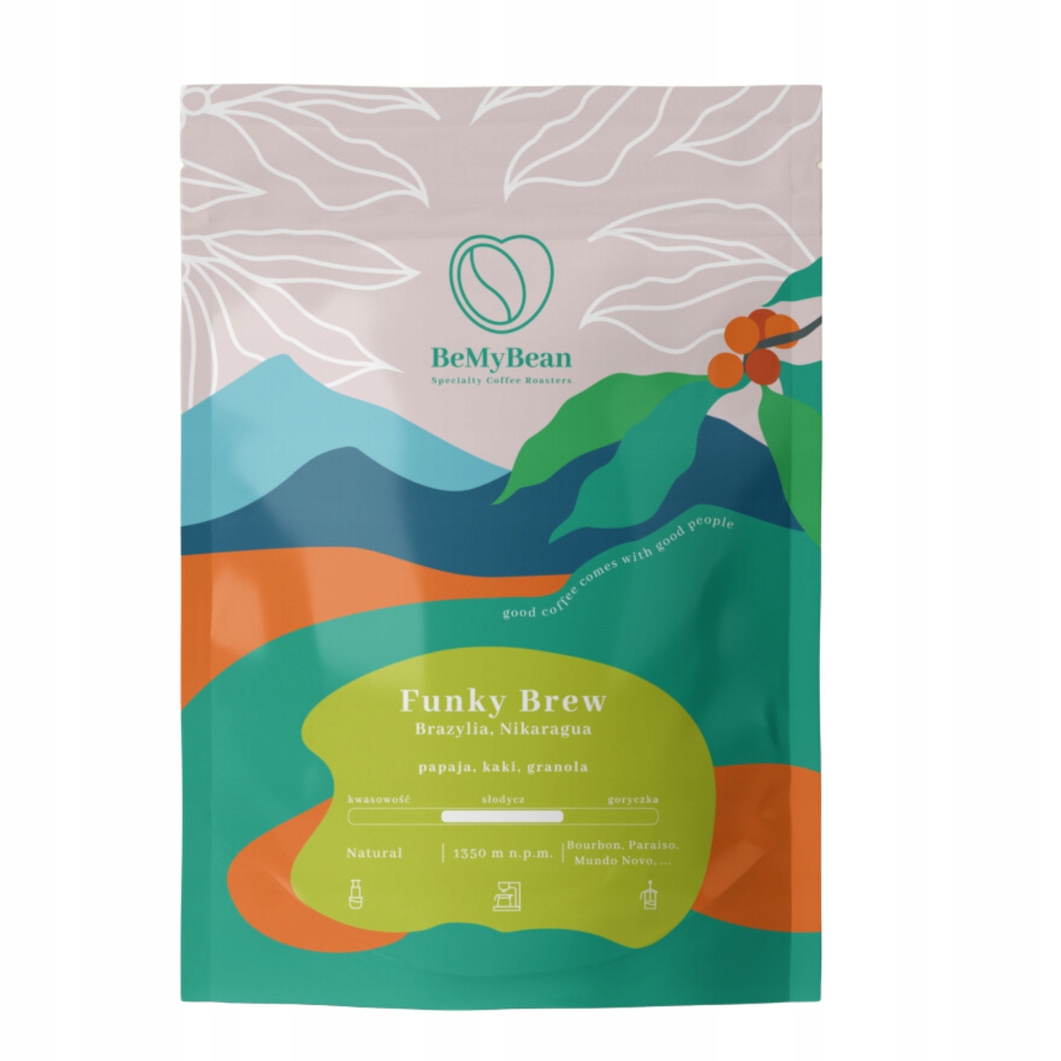 Levně BeMyBean Funky Brew – filtrovaná směs, 1 kg
