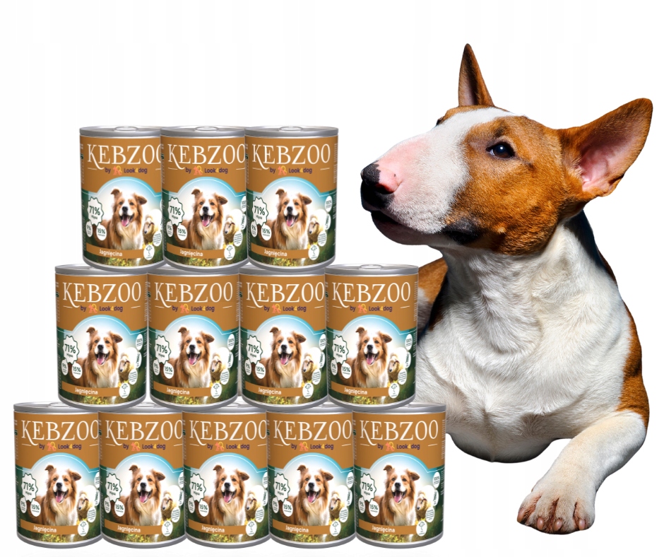 Krmivo pro psy Kebzoo Jehněčí maso 86% s superpotravinami 12 x 400 g