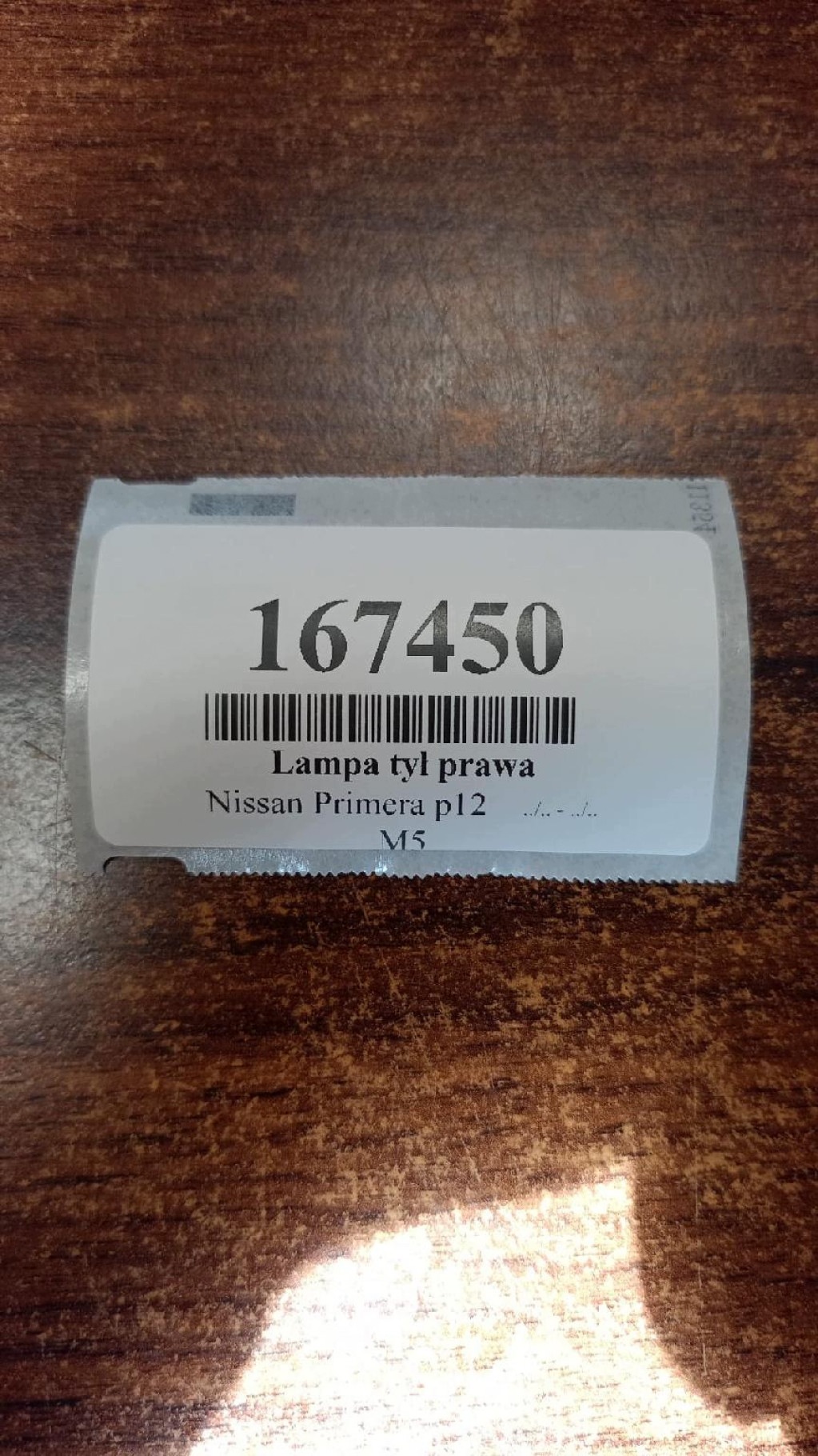 NISSAN PRIMERA P12 feu droite arrière