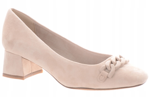 Tamaris Béžové Semišové Kožené Lodičky 36