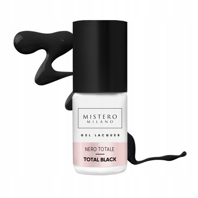 

Mistero Milano Lakier hybrydowy Total black 7 ml