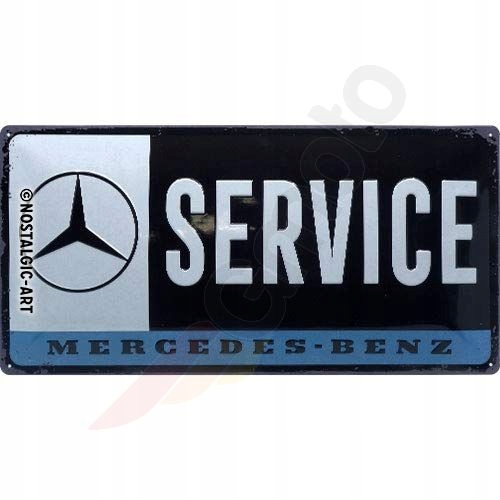 Plakát plechový 25x50 cm Mercedes-Benz Service