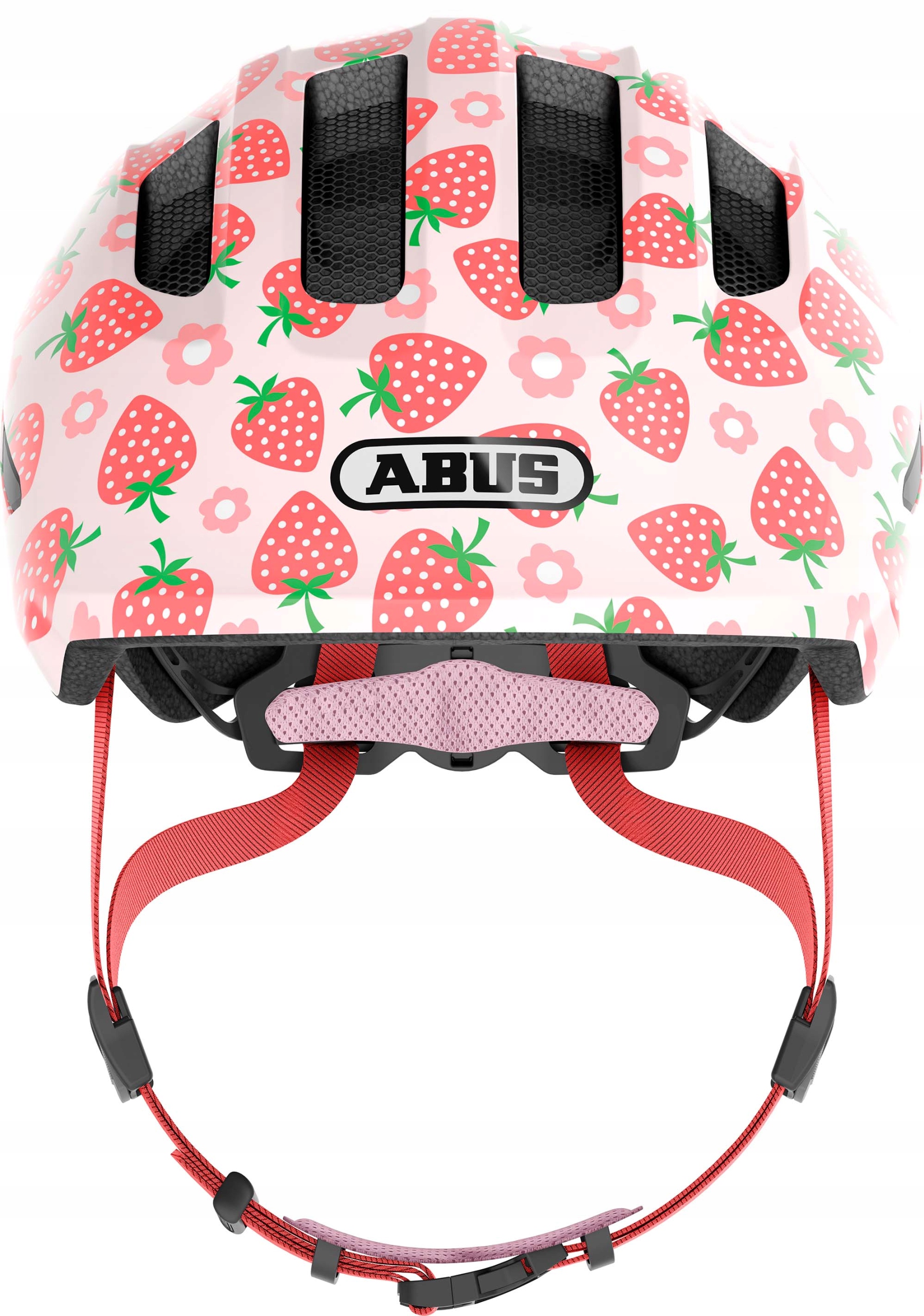 Kask dziecięcy ABUS KIDS SMILEY 3.0 LED rose strawberry shiny - Rozmiar S Kod producenta 87023