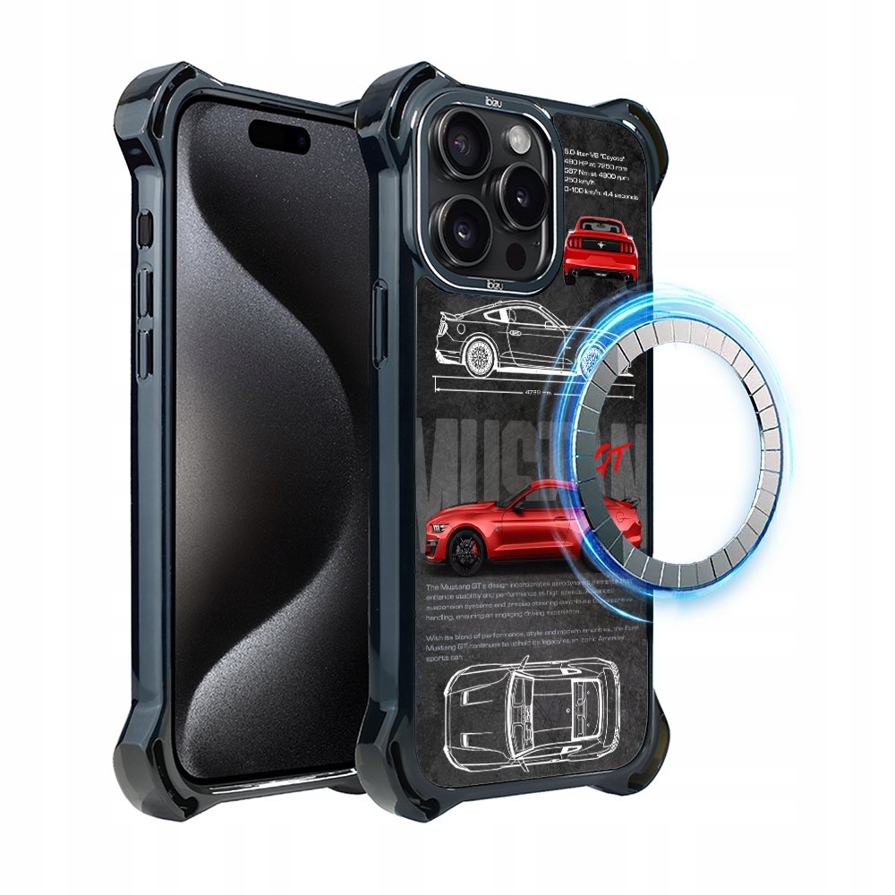 Pouzdro iPhone 15 Pro Max Ibizu DropGuard Ultra s MagSafe, Gt V8 „Coyote“