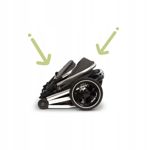 Moon Buggy RESEA S wózek 2w1 Black Waga wózka 12.8 kg