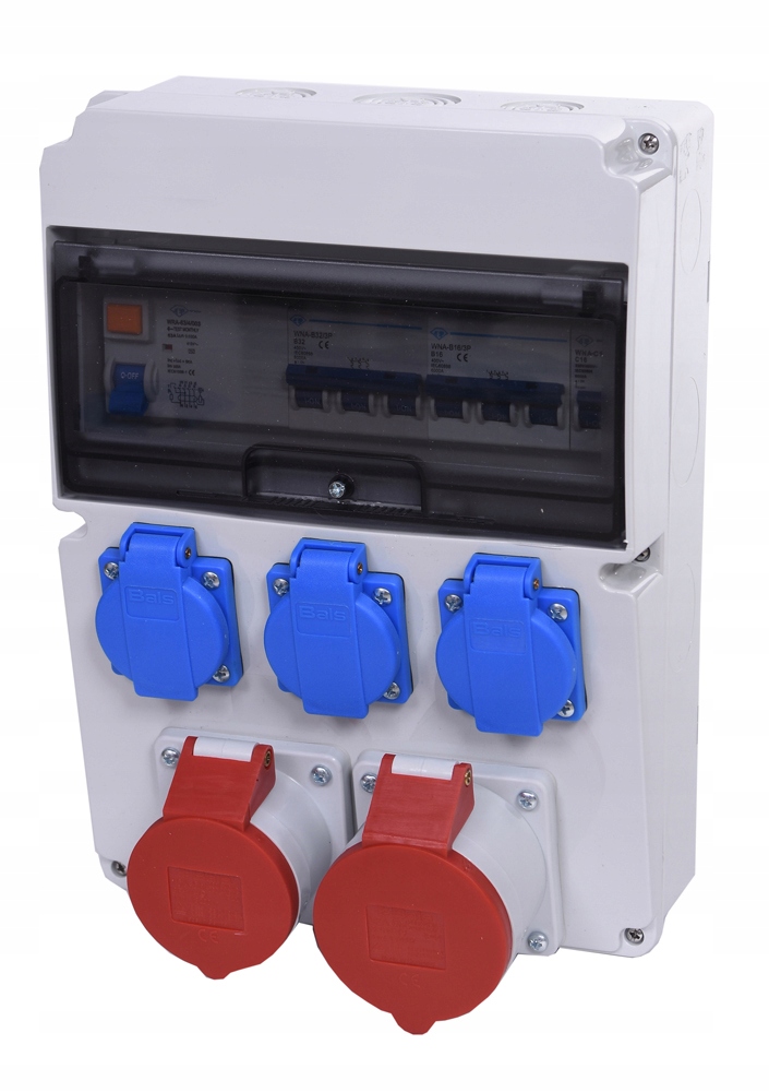 ROZDZIELNICA BUDOWLANA ZABEZPIECZONA RÓŻNICÓWKA