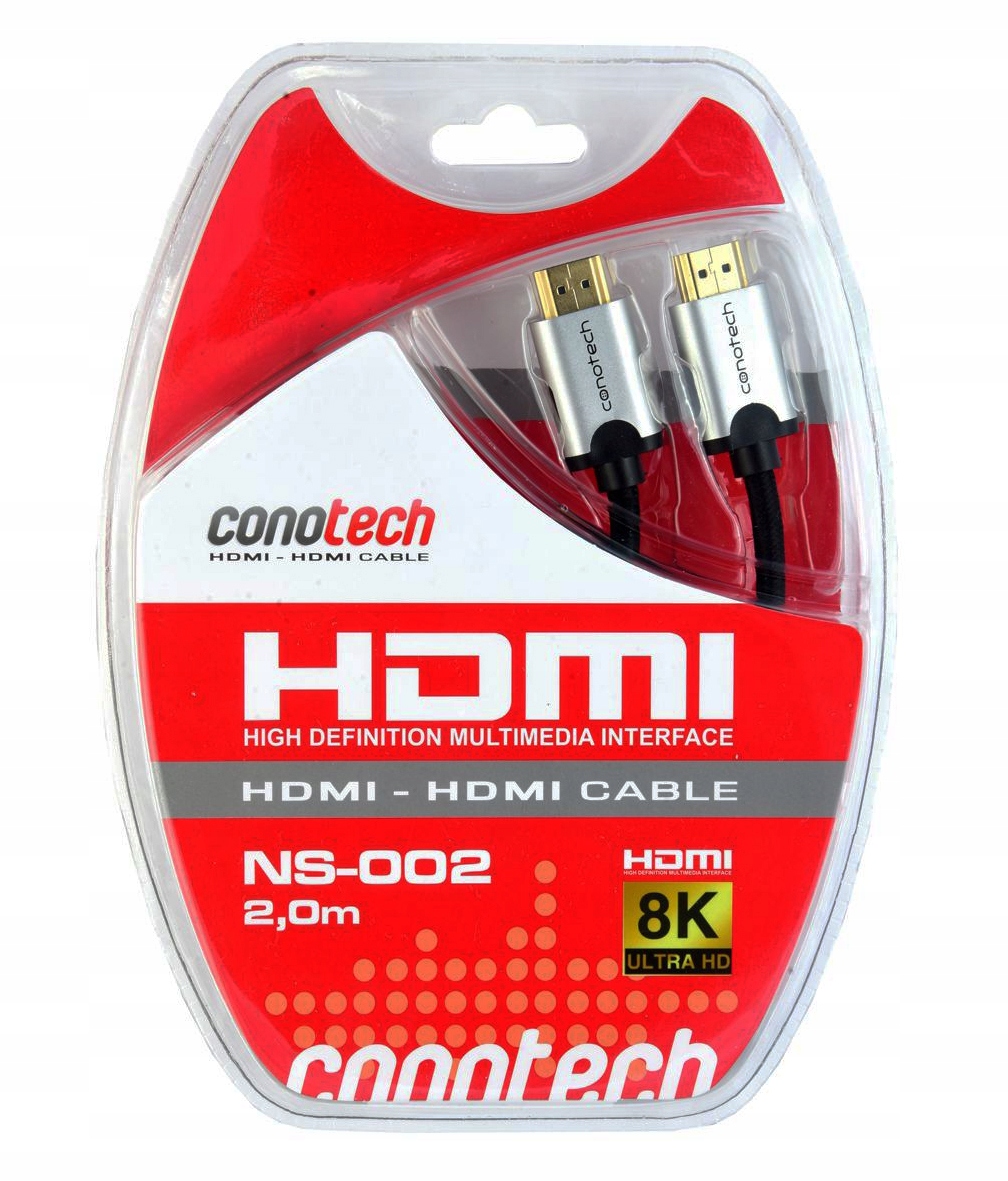 

Kabel Hdmi 2.1 Conotech 4K/8K Premium 2mb Ultra Hd