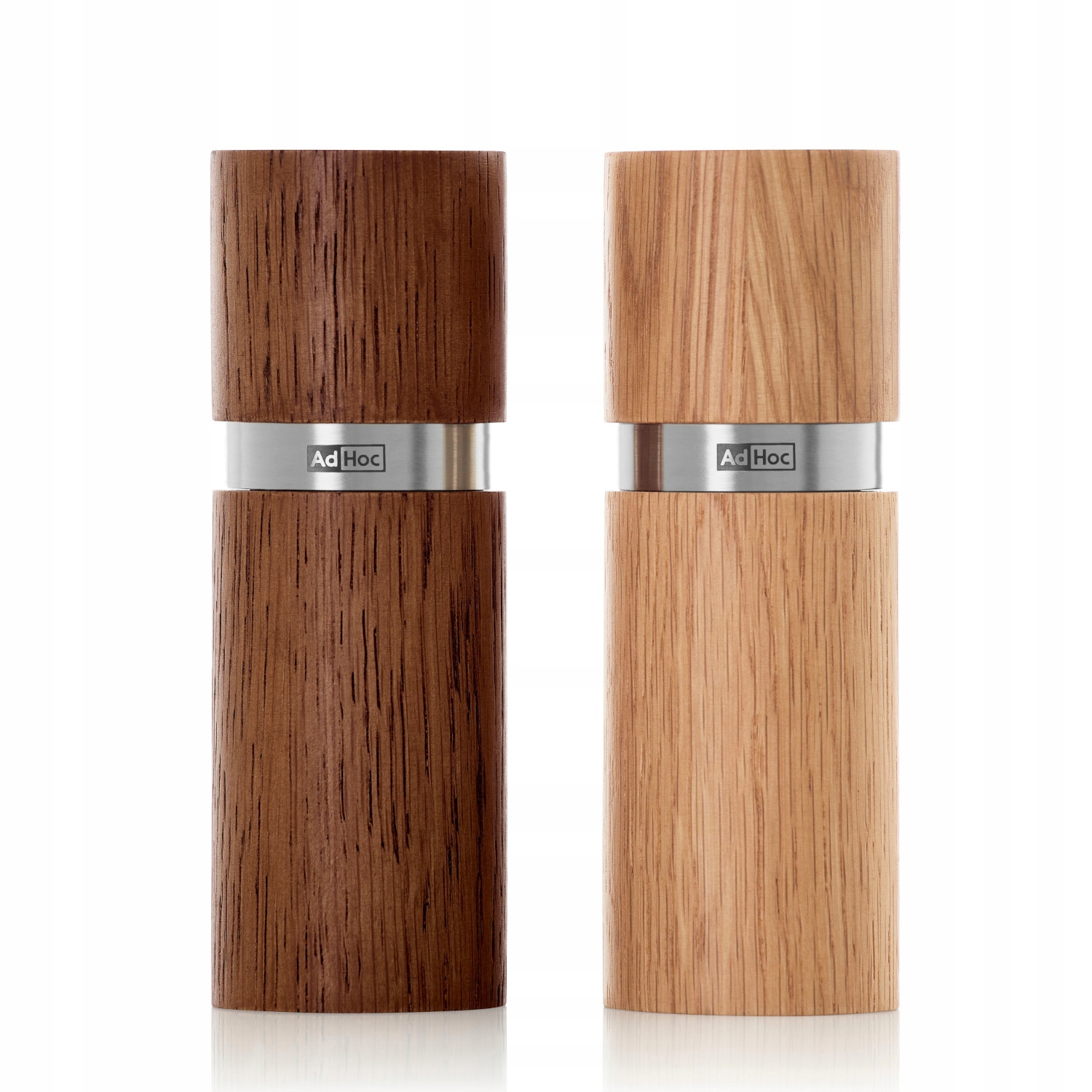 MŁYNKI do pieprzu soli 2 szt AdHoc Textura XS dąb Marka Adhoc