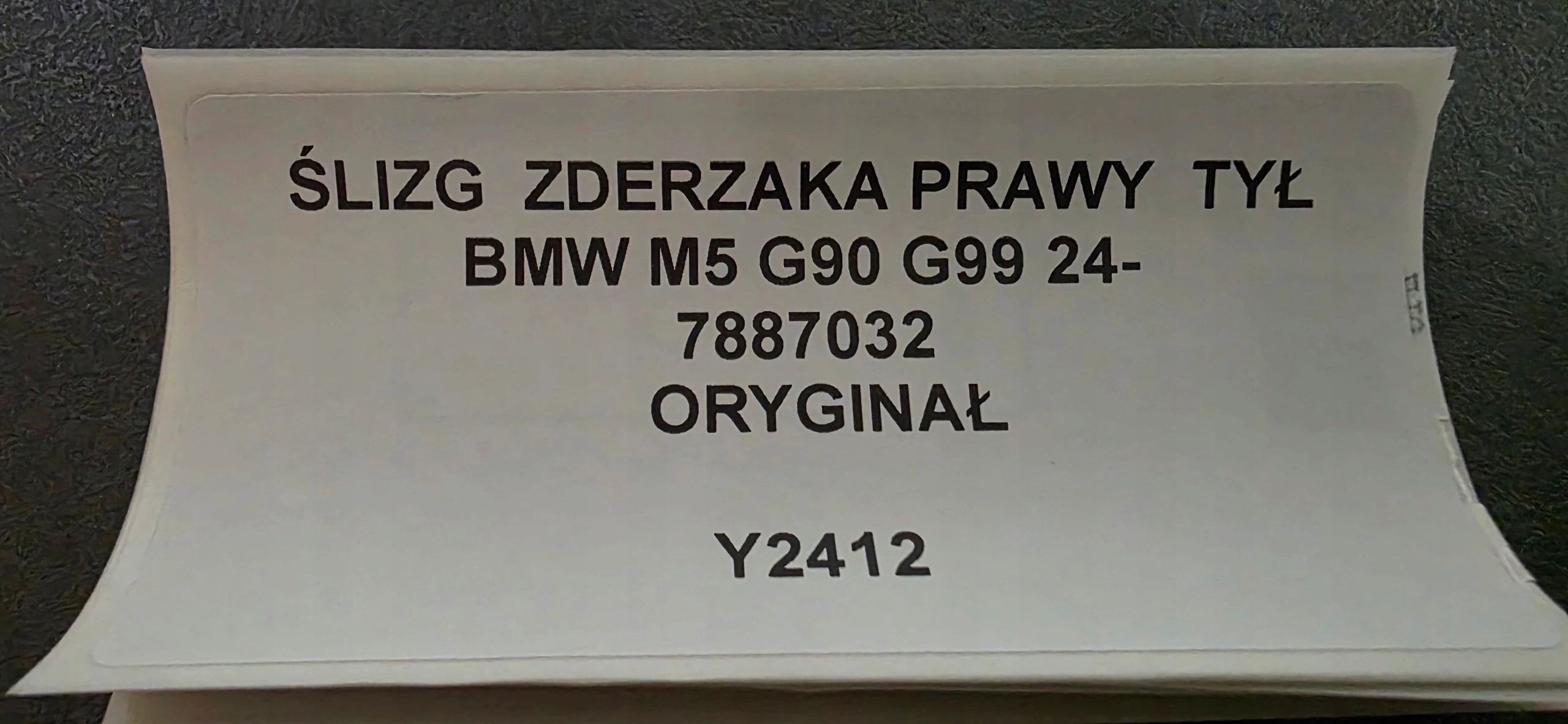 bumper bracket right rear part BMW M5 G90 G99 24- original 7887032