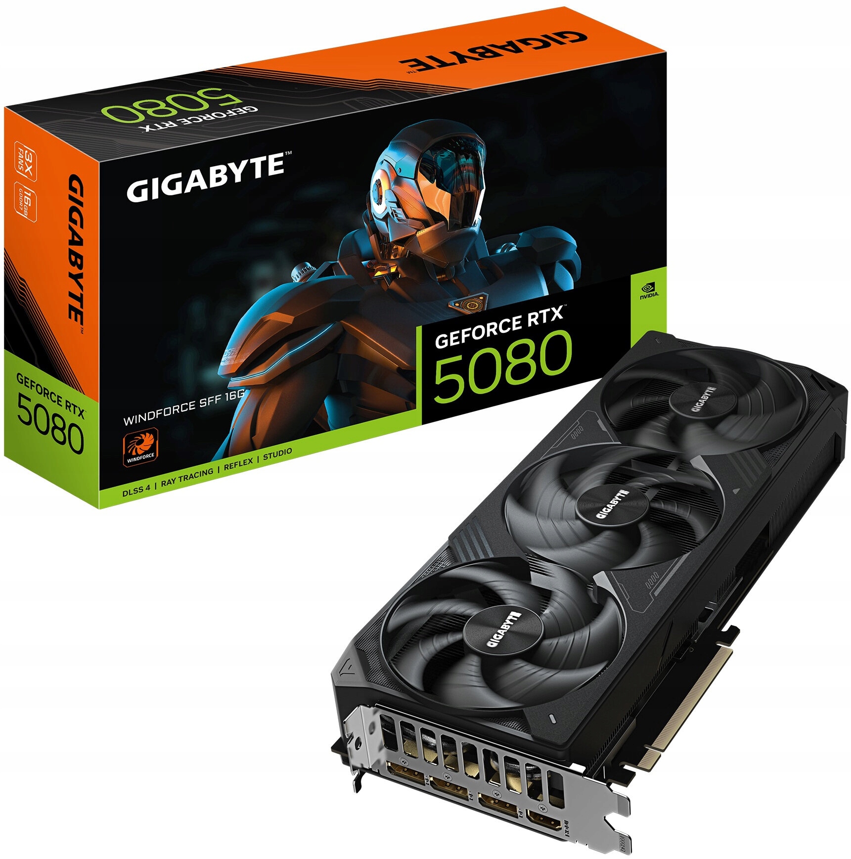 Karta graficzna Gigabyte GeForce Rtx 5080 Windforce Sff 16GB GDDR7 DLSS4