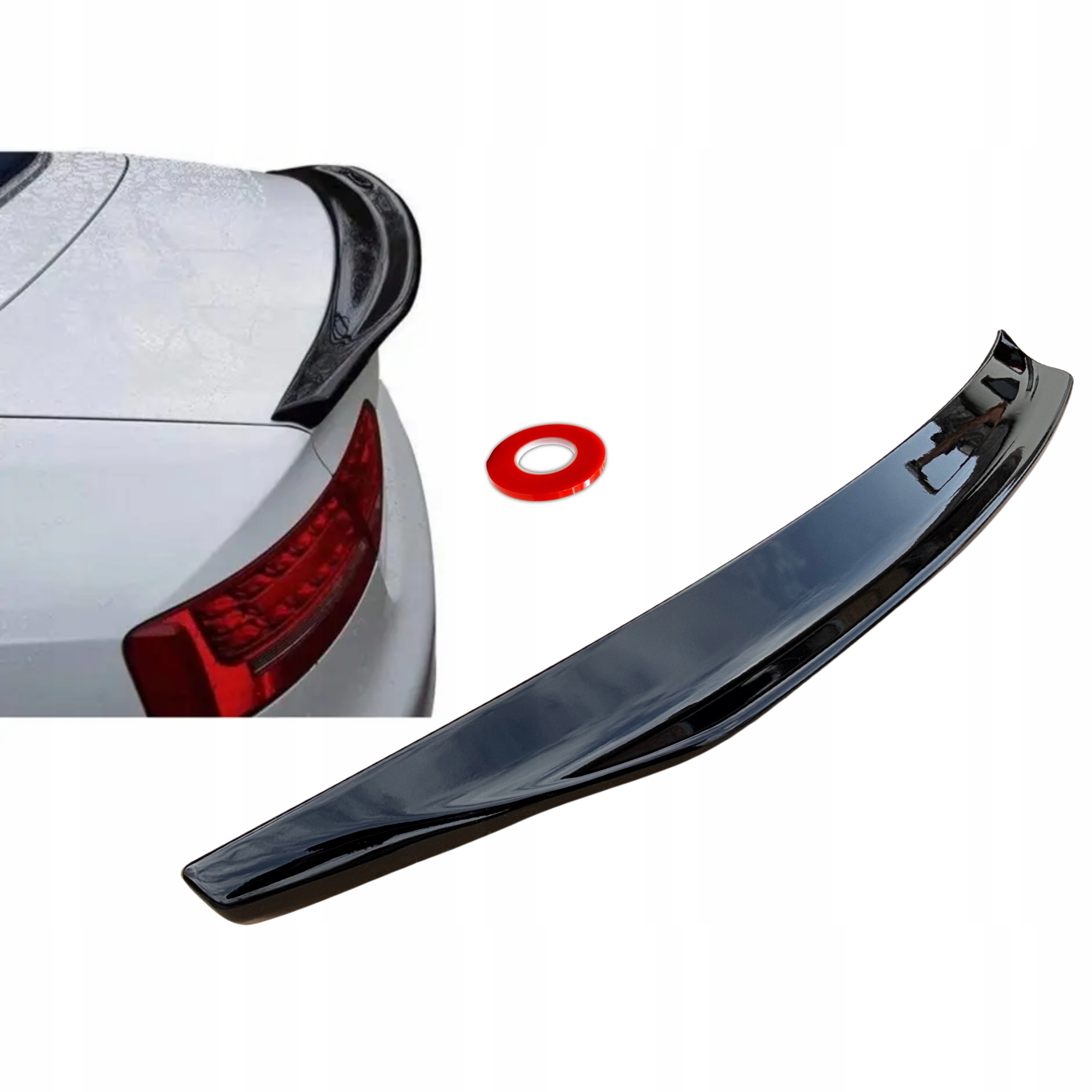 Lotka spoiler Audi A5 Coupe Černá Lesklá klapka 07-16