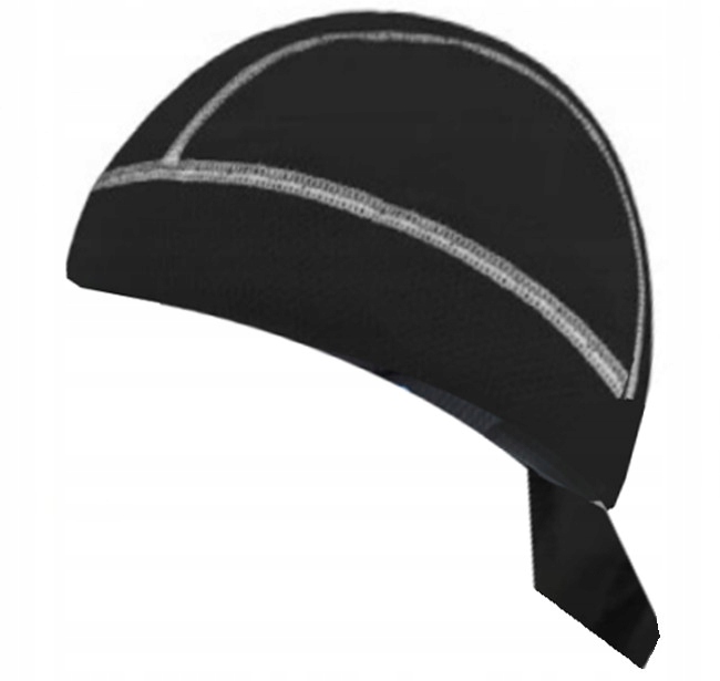 MOTO CHUSTA BANDANA MOTOCYKLOWA OCHRONNA NA GŁOWĘ CZARNA