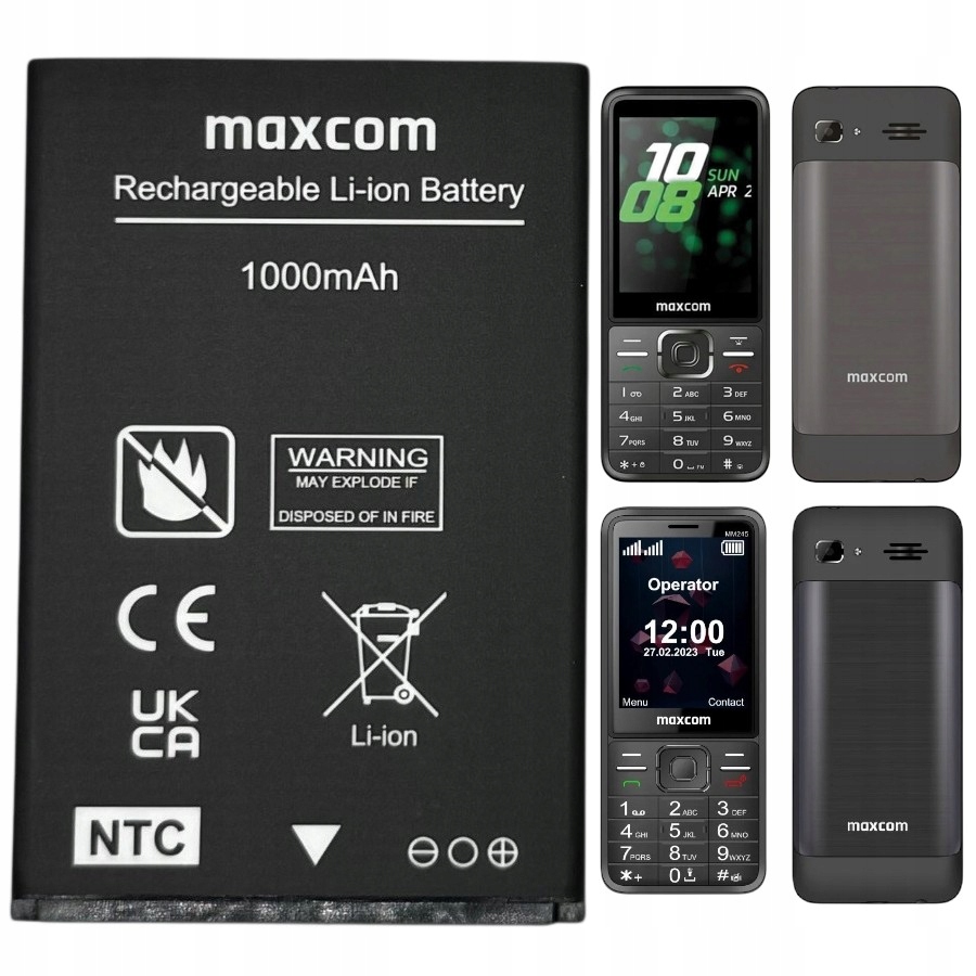 Oryginalna bateria MaxCom MM244 1000 mAh