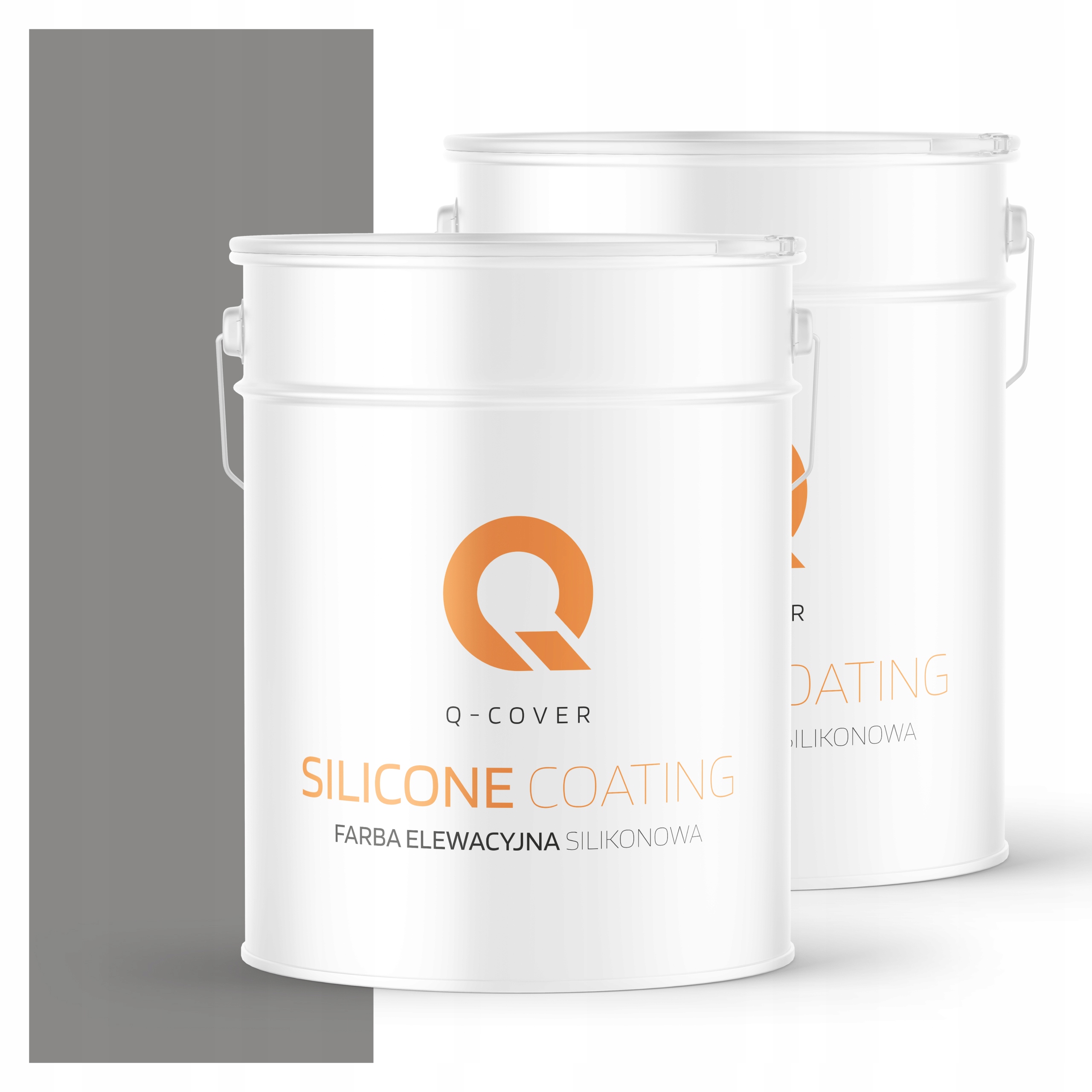 Fasádna silikónová farba 10 l Fasáda Uv štruktúra Farba Šedá Oceľ