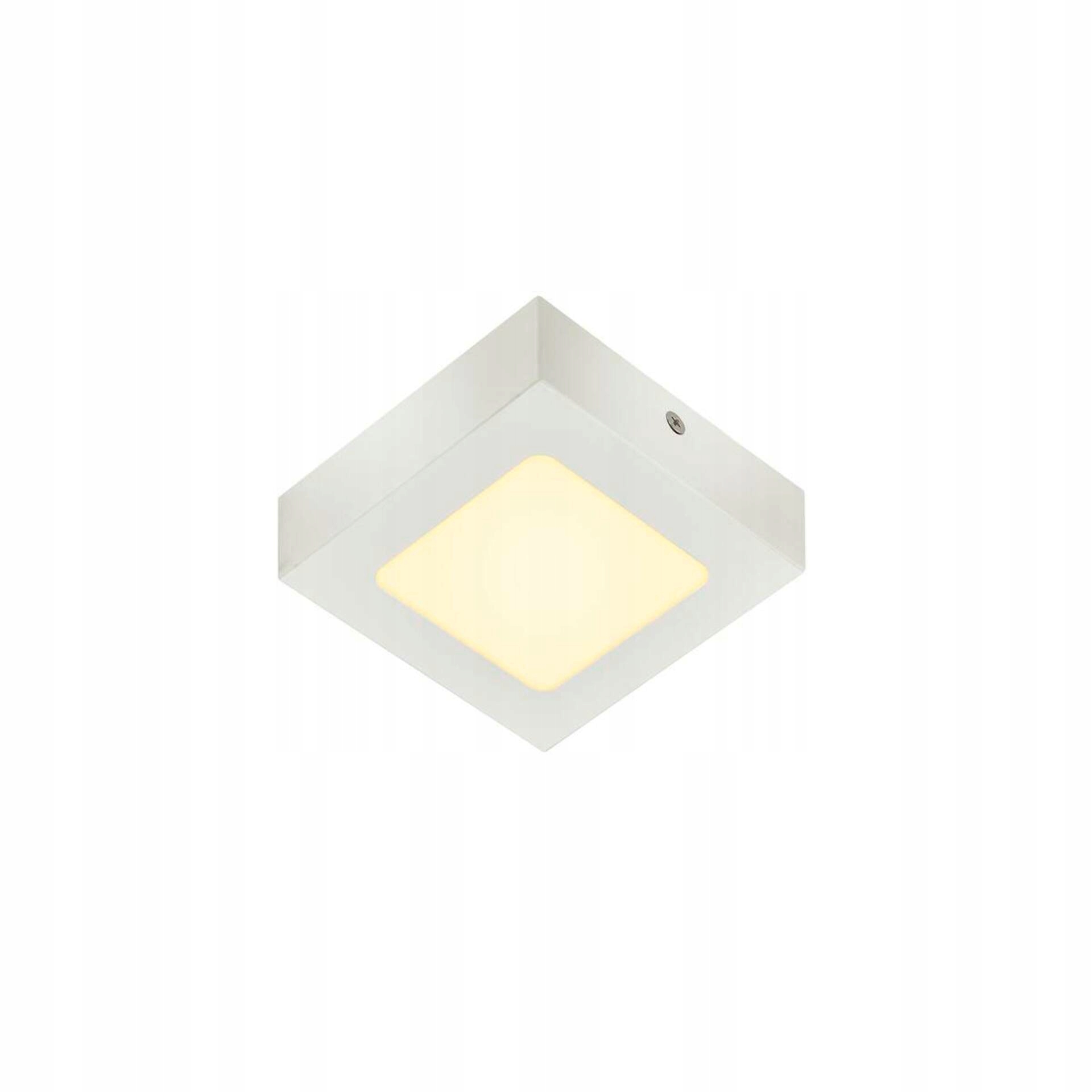 Stropné Led svietidlo Slv Senser 12 biele 8,2 W 3000K hranaté