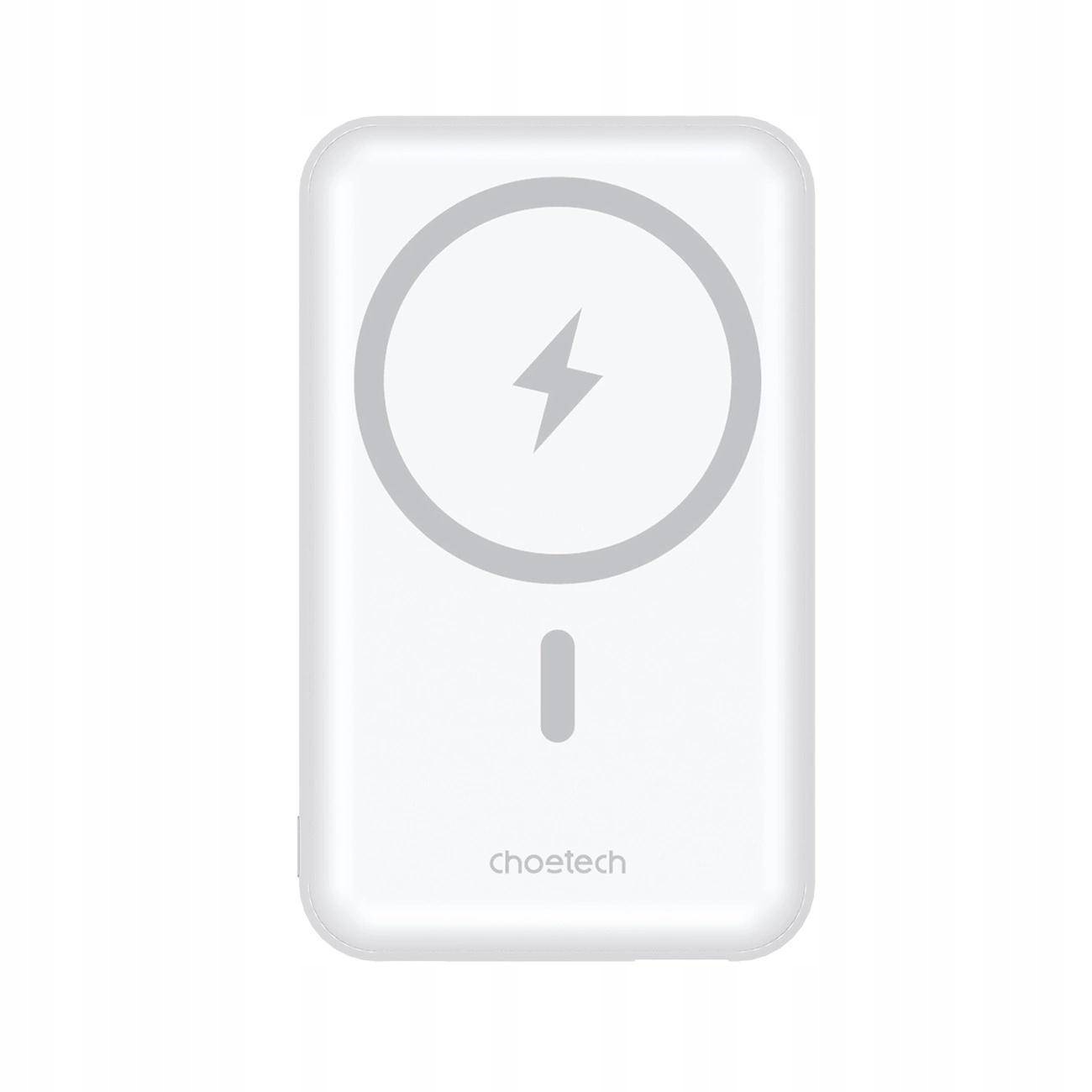 Powerbank Choetech B663 10000Mah 20W do Magsafe Usb-A Usb-C Biały