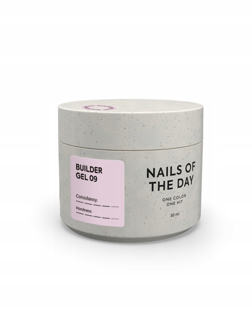 Nailsoftheday Builder Gel 09 stavební gel na prodlužování mléčných růží 30 ml