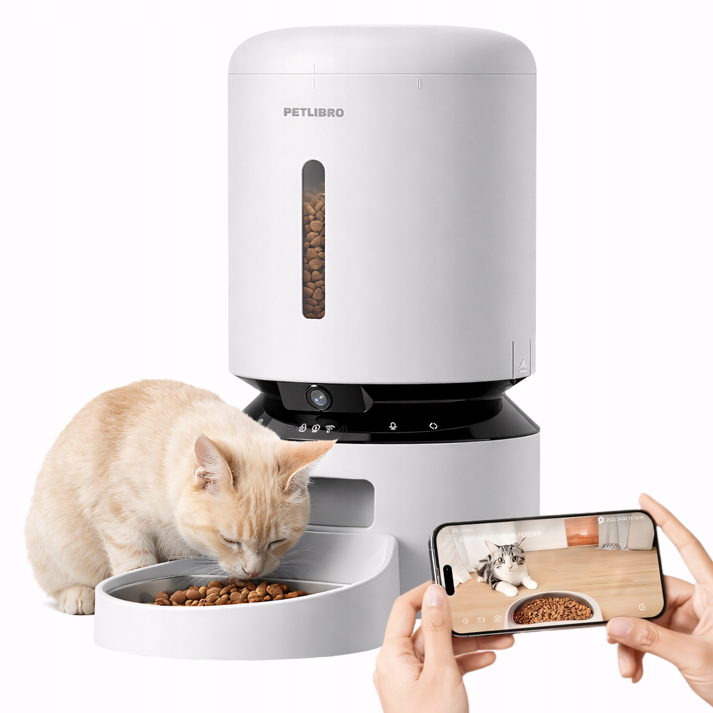 Petlibro Granary Automatyczny Dozownik Podajnik Karmy Wi-fi Z Kamerą 5l