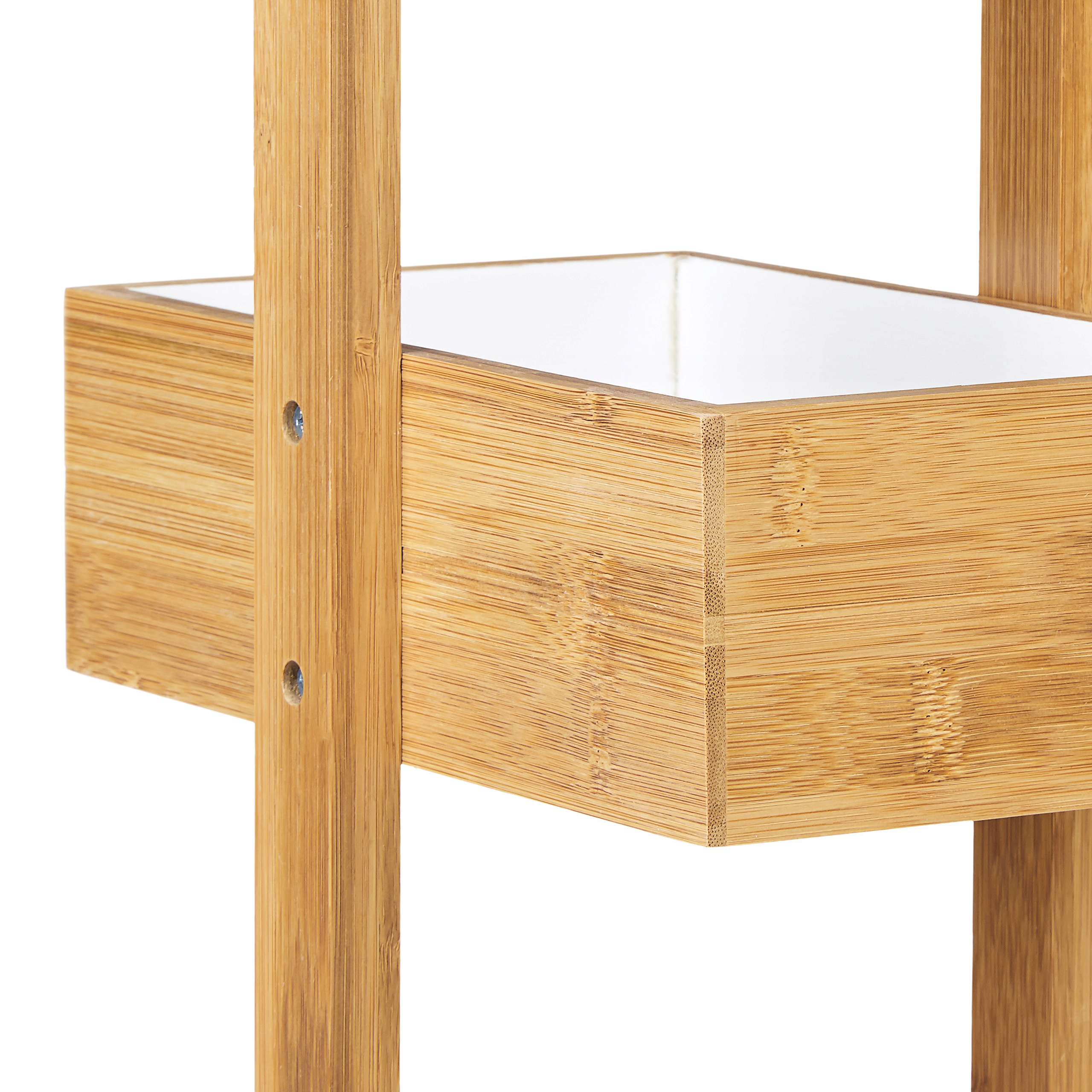 Drewniany Regał łazienkowy Relaxdays 18,5 x 25,5 x 88,5 cm Kolor mebla inny kolor