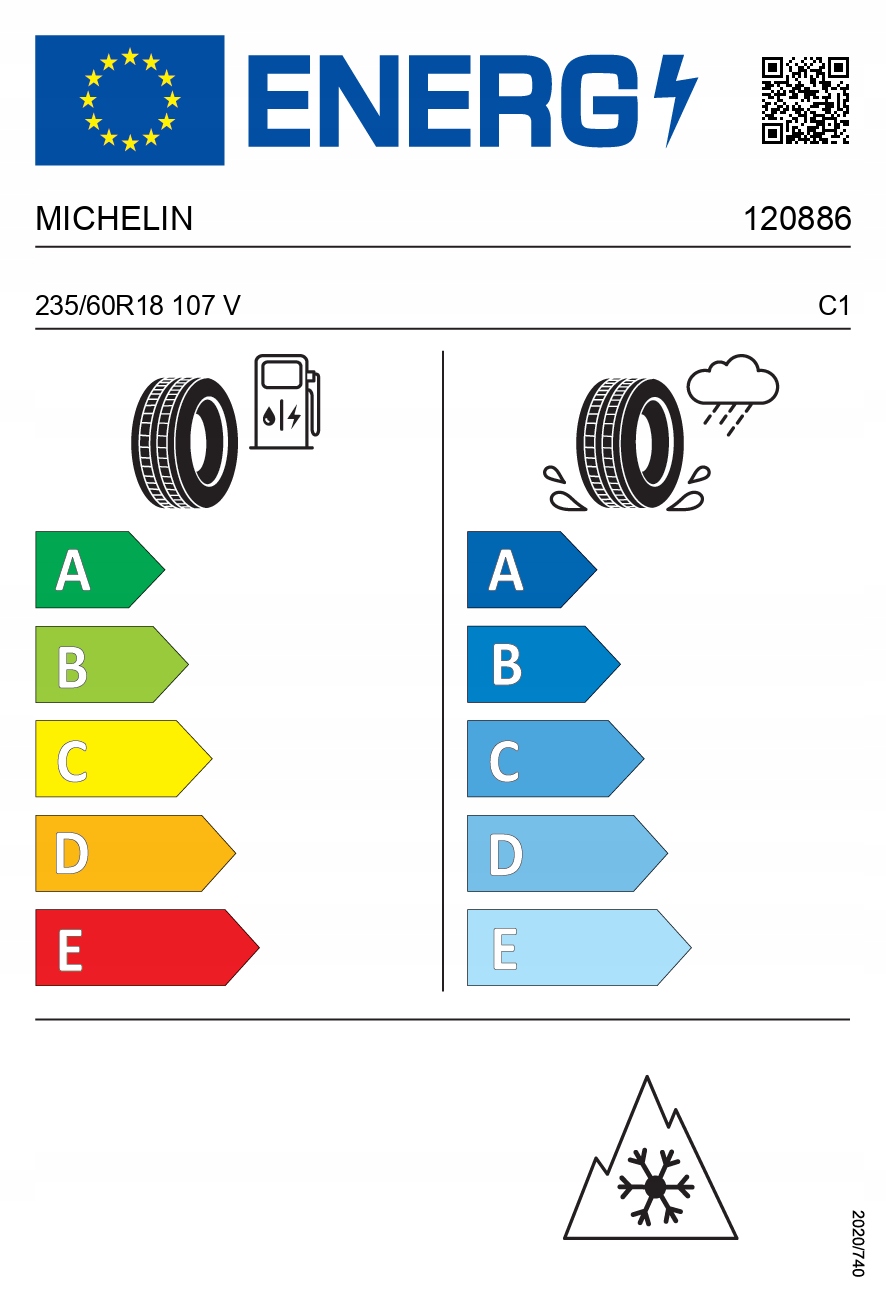 4x MICHELIN 235/60R18 107V CrossClimate 2 SUV XL całoroczne Średnica 18