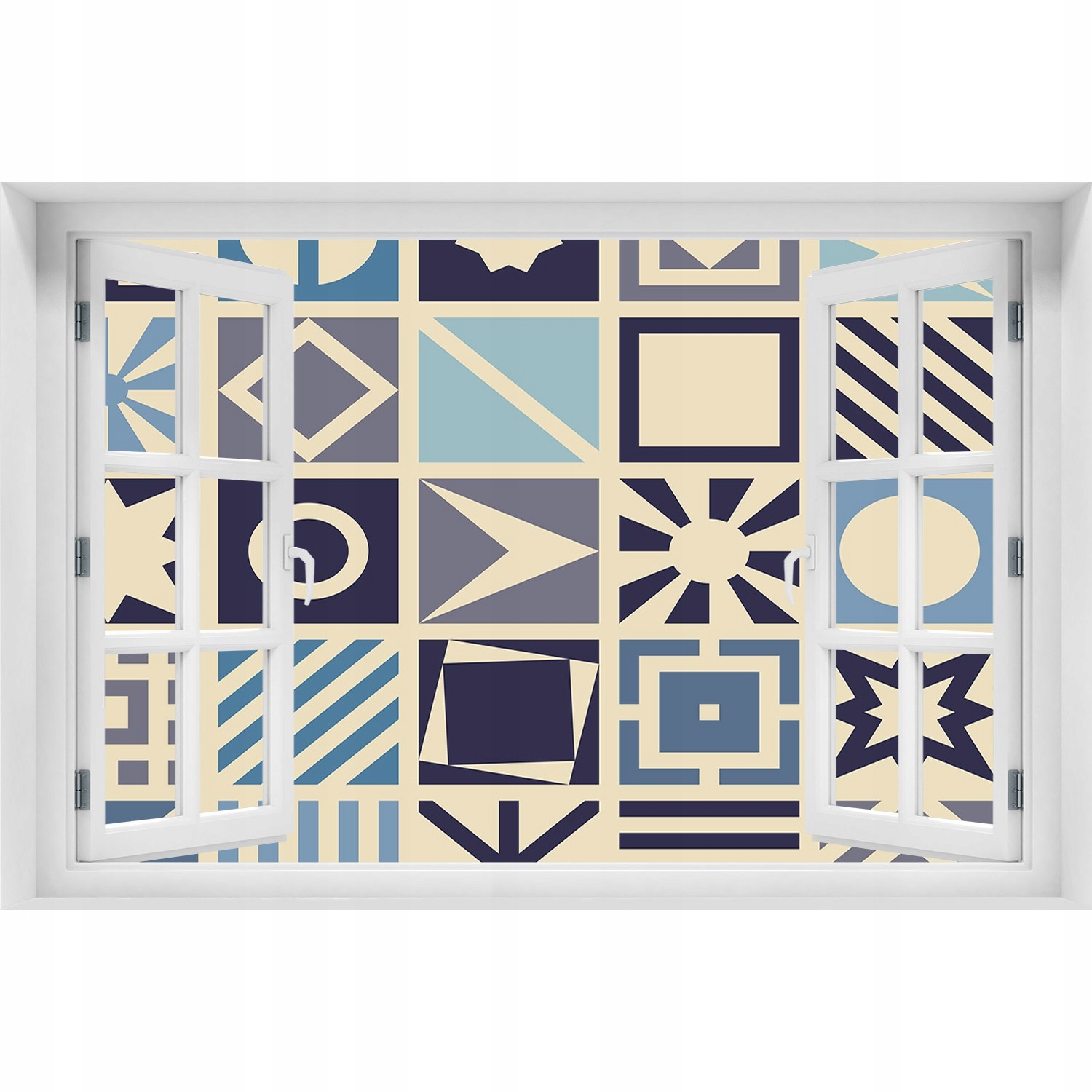

Okno Naklejka na ścianę Geometryczne tło 150x100
