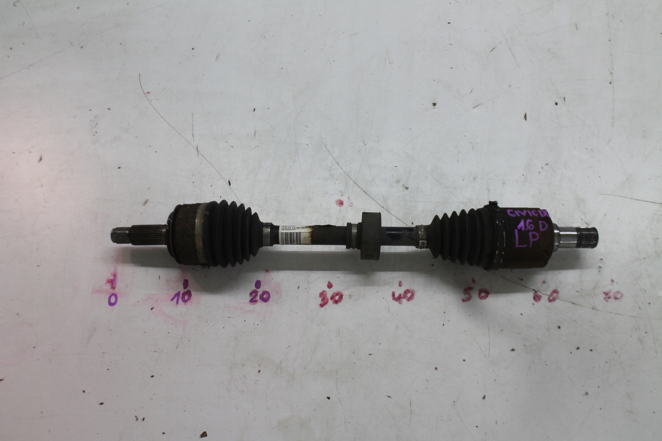 semi-axis left front 44306-TA9-E010-M1 HONDA CIVIC IX 1.6 and-DTEC 11-16
