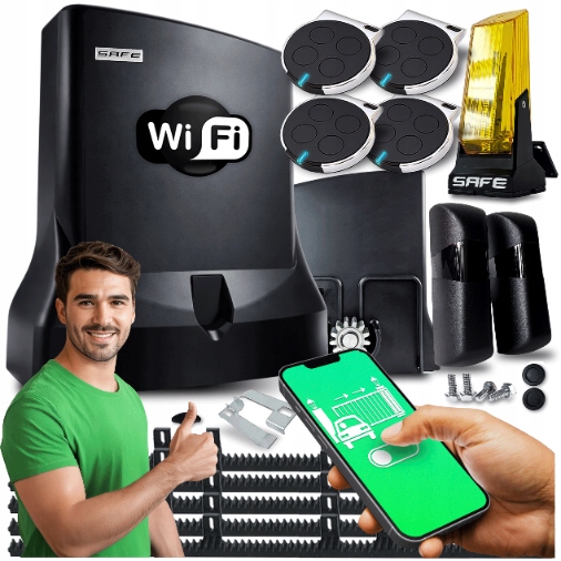 Pohon Pro Posuvné Brány Sada automatický pohon lampa 800 kg Wifi Supla