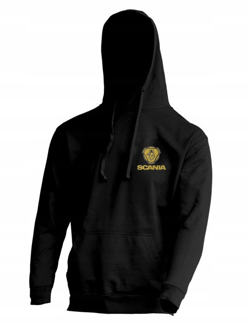 mikina s kapucí Scania zlaté logo kvalita L