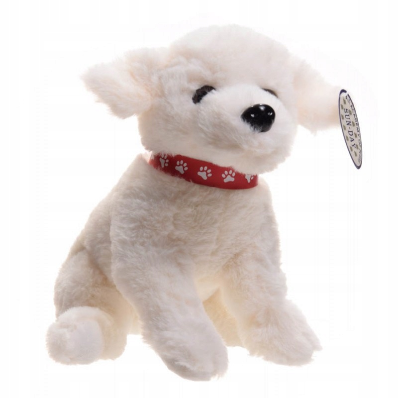 

Maskotka Pies Szczekający Biały Pluszak Zabawka