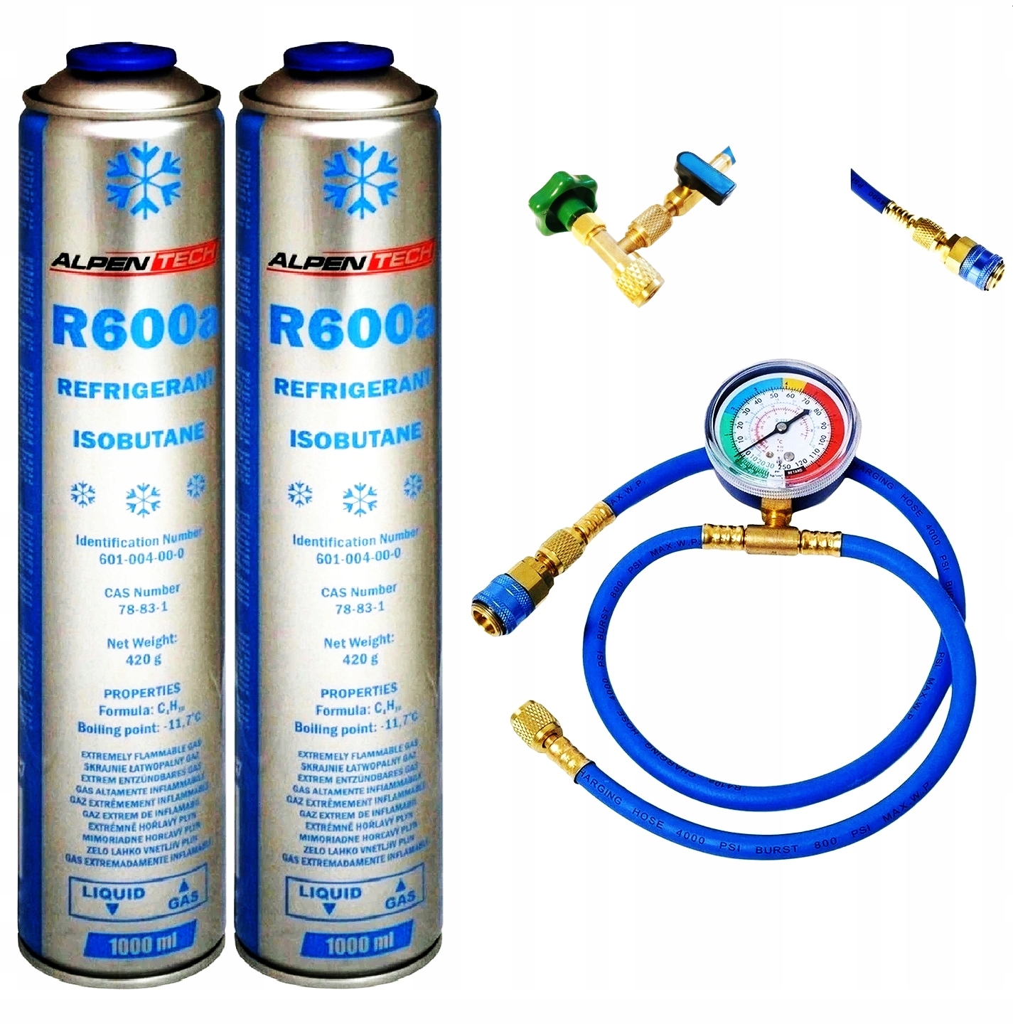 Zestaw do klimatyzacji do aut z R 134a 840g Producent code Inny